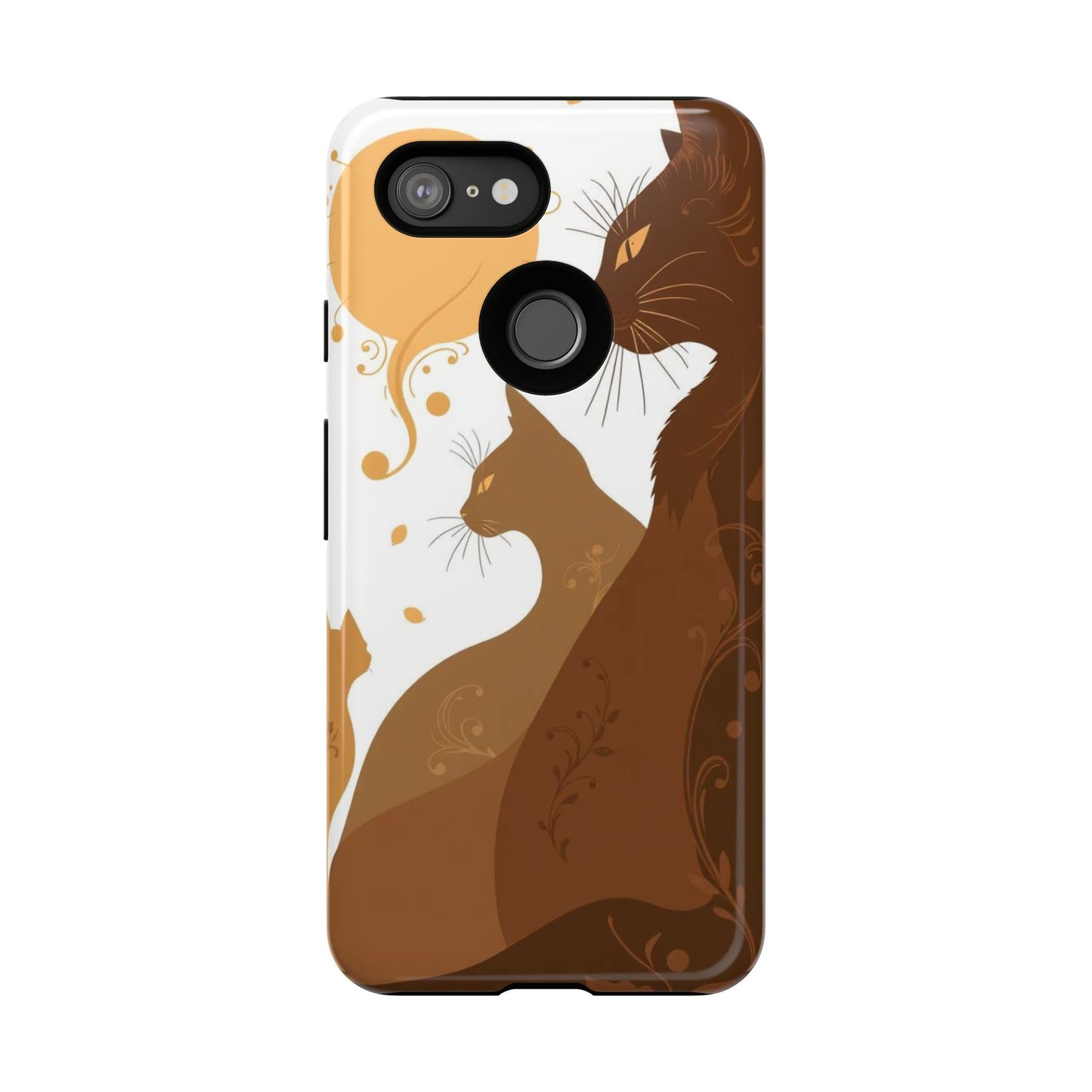 Abstract Cat Pattern Design Phone Case