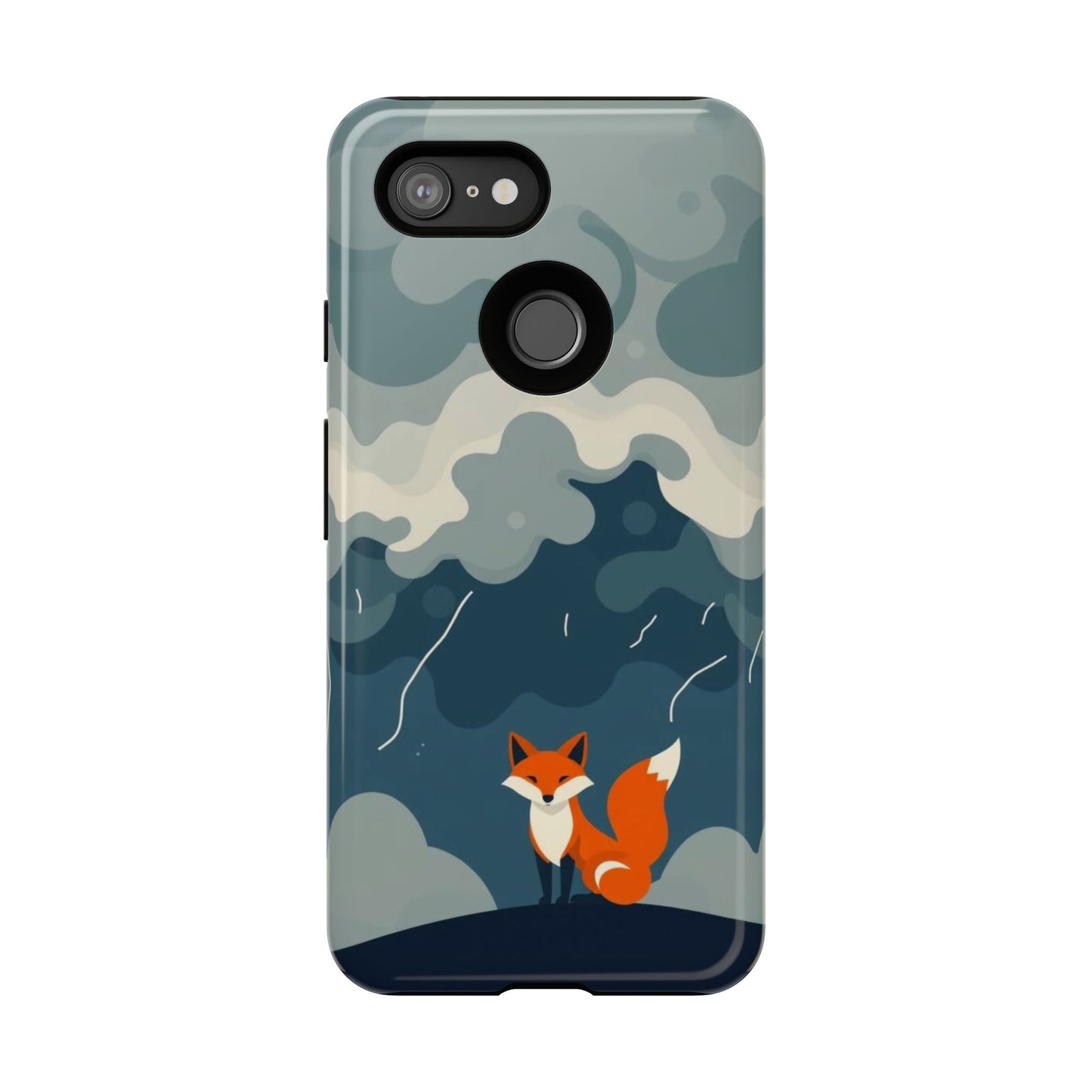 Stormy Fox Design Phone Case