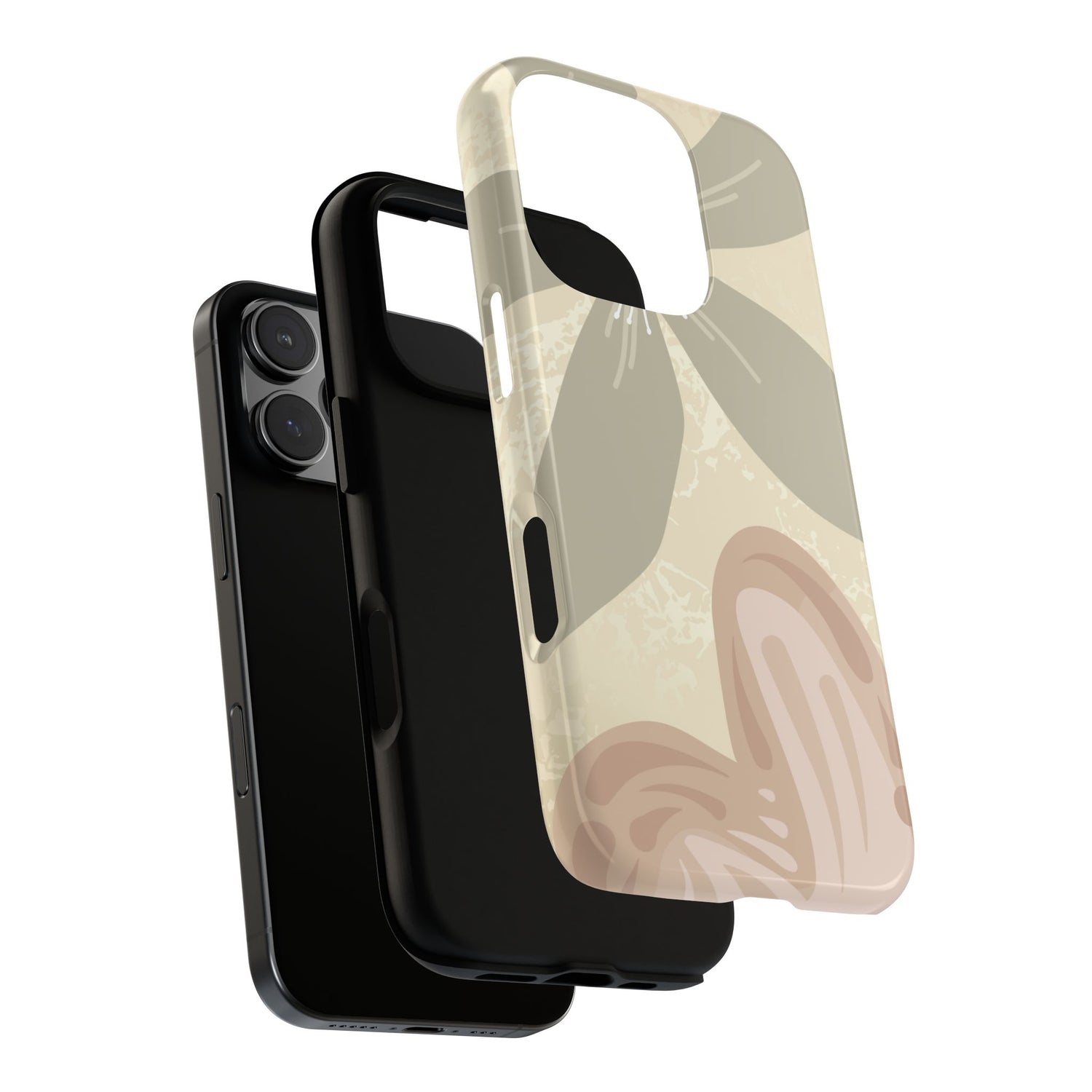 Phone Case - ’Hibiscus Heart Pattern’ Phone Case