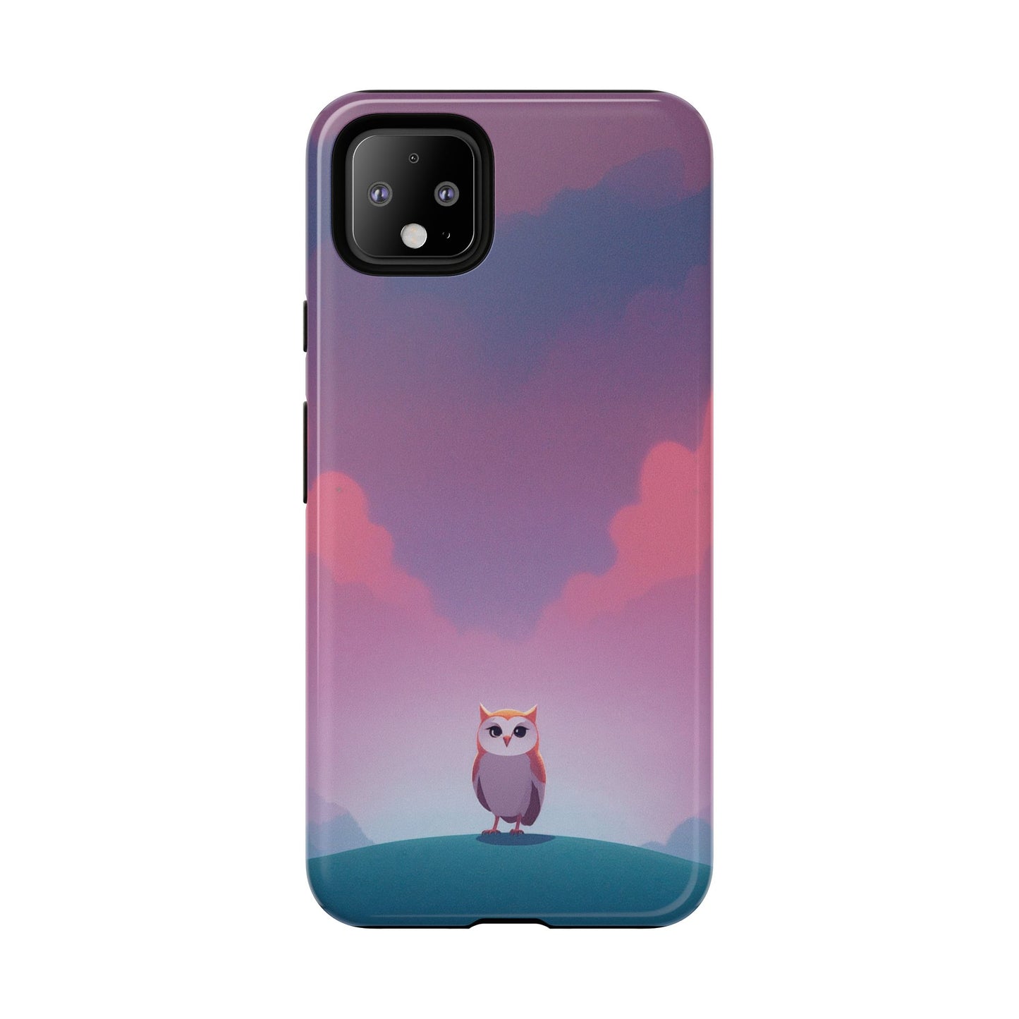 Watercolour Owl & Cloud Design Phone Case