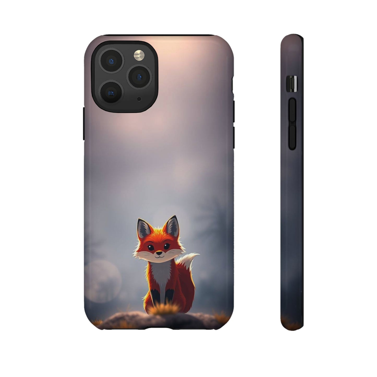 Cute Gothic Fox Design Phone Case