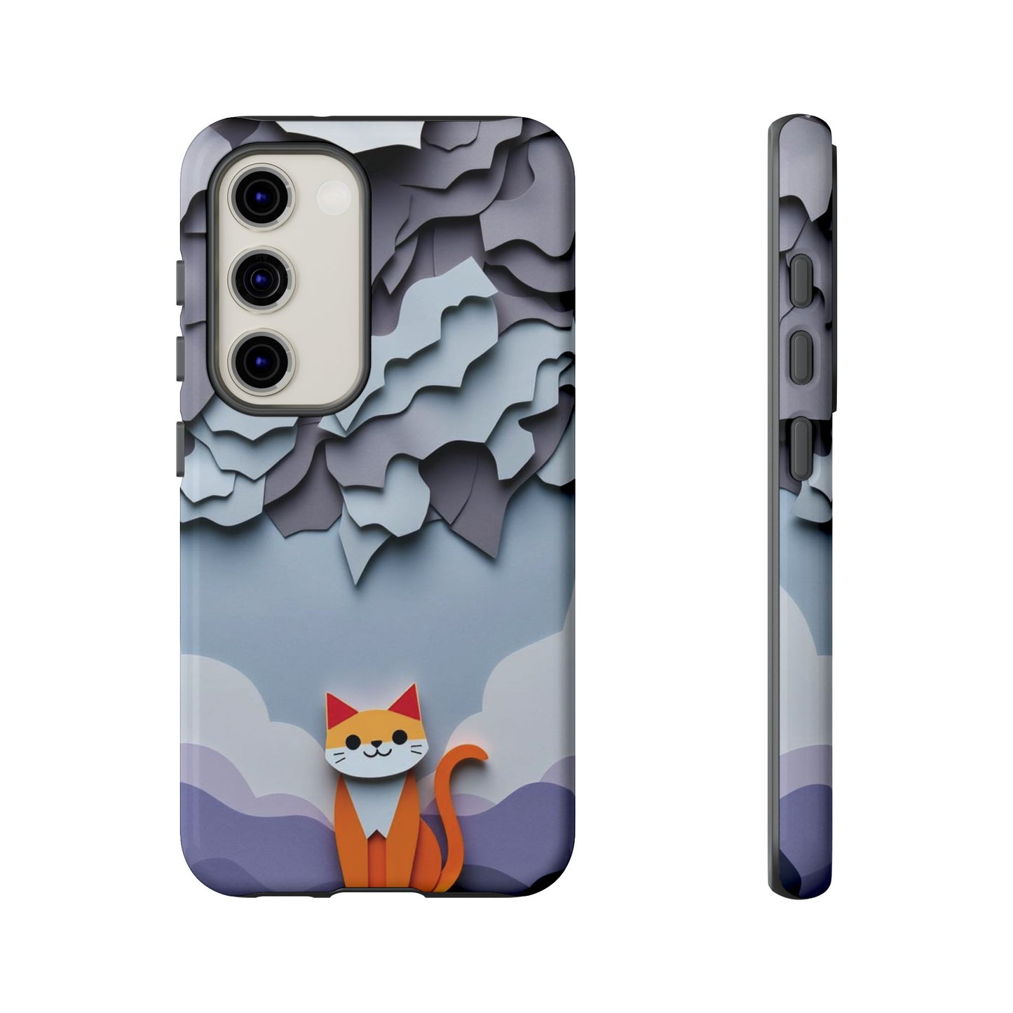 Papier-mâché Cat Design Phone Case