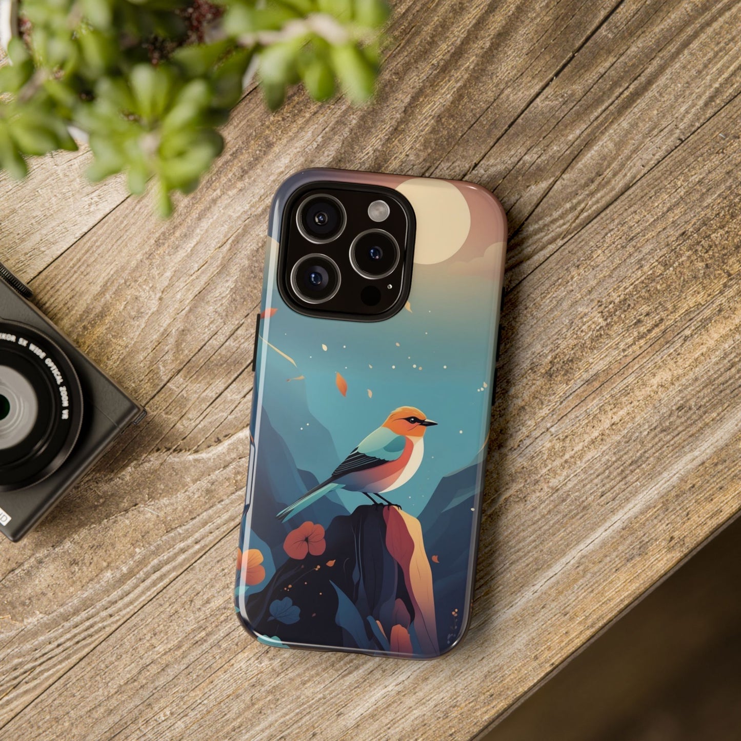 Stylised Bird Design Phone Case