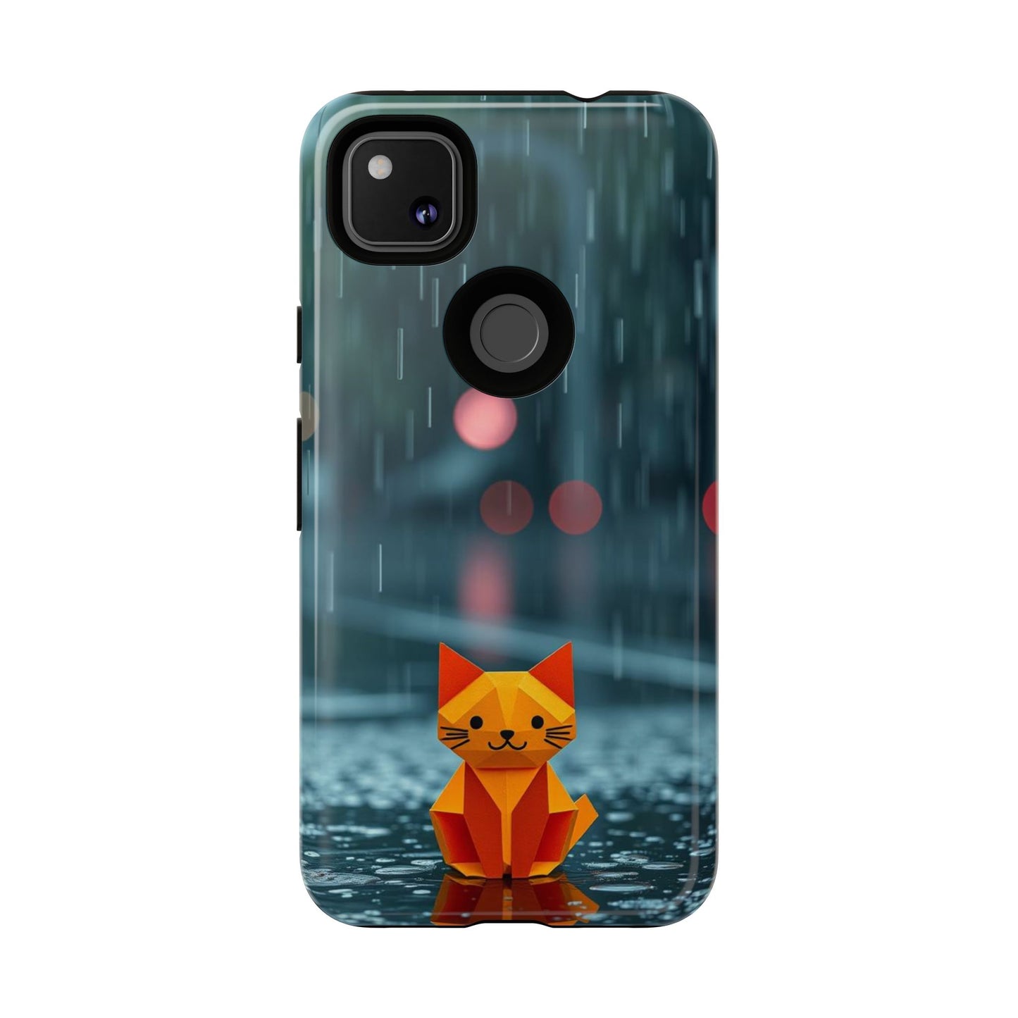 Origami 'Soggy Cat' Design Phone Case