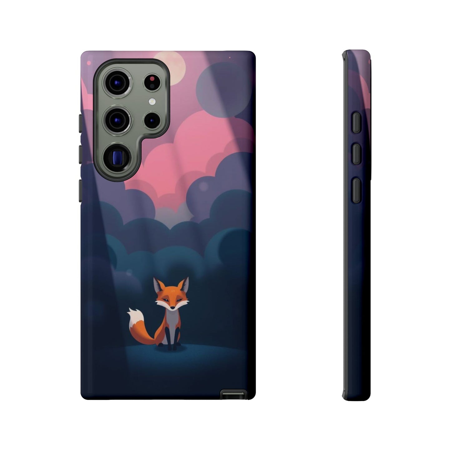 Moody Pop Art Fox Design Phone Case