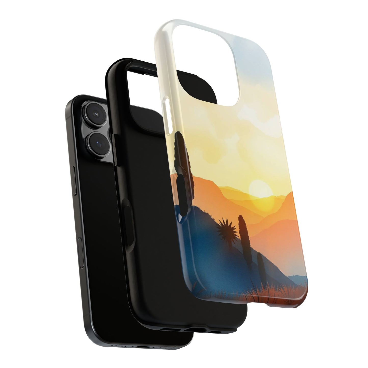 Watercolour Sunset Design Phone Case