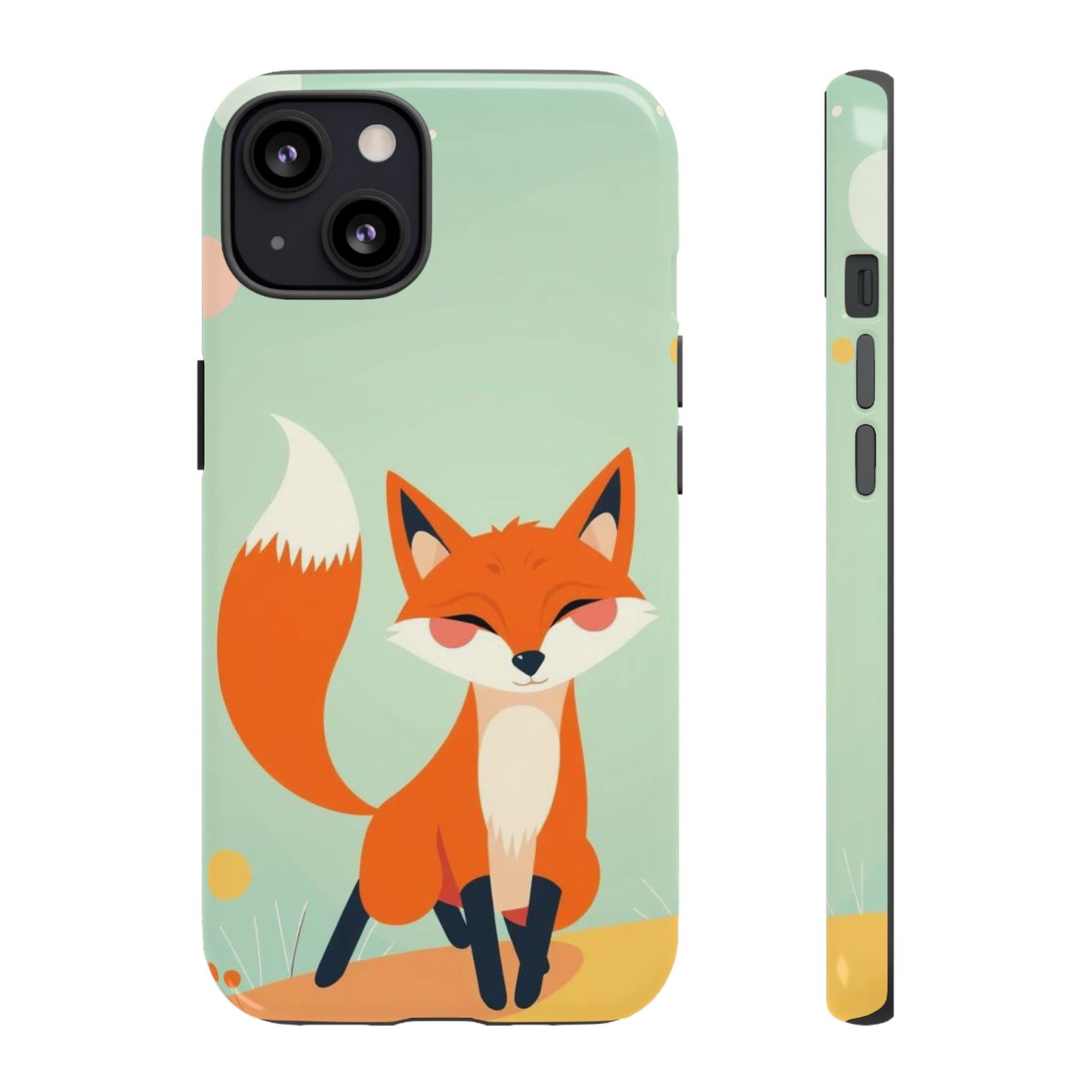 Happy Fox Design Phone Case