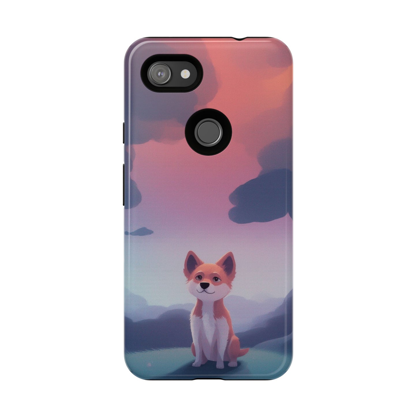 Cute Dog & Cloud Design Phone Case