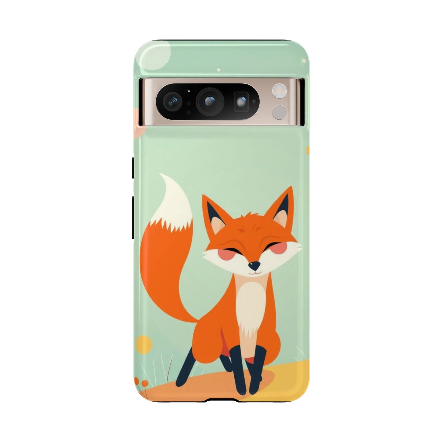 Happy Fox Design Phone Case