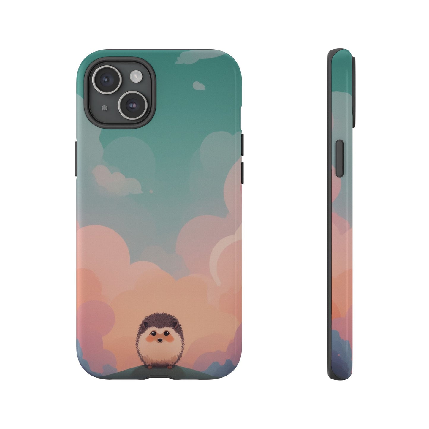 Cute Hedgehog & Cloud Design Phone Case