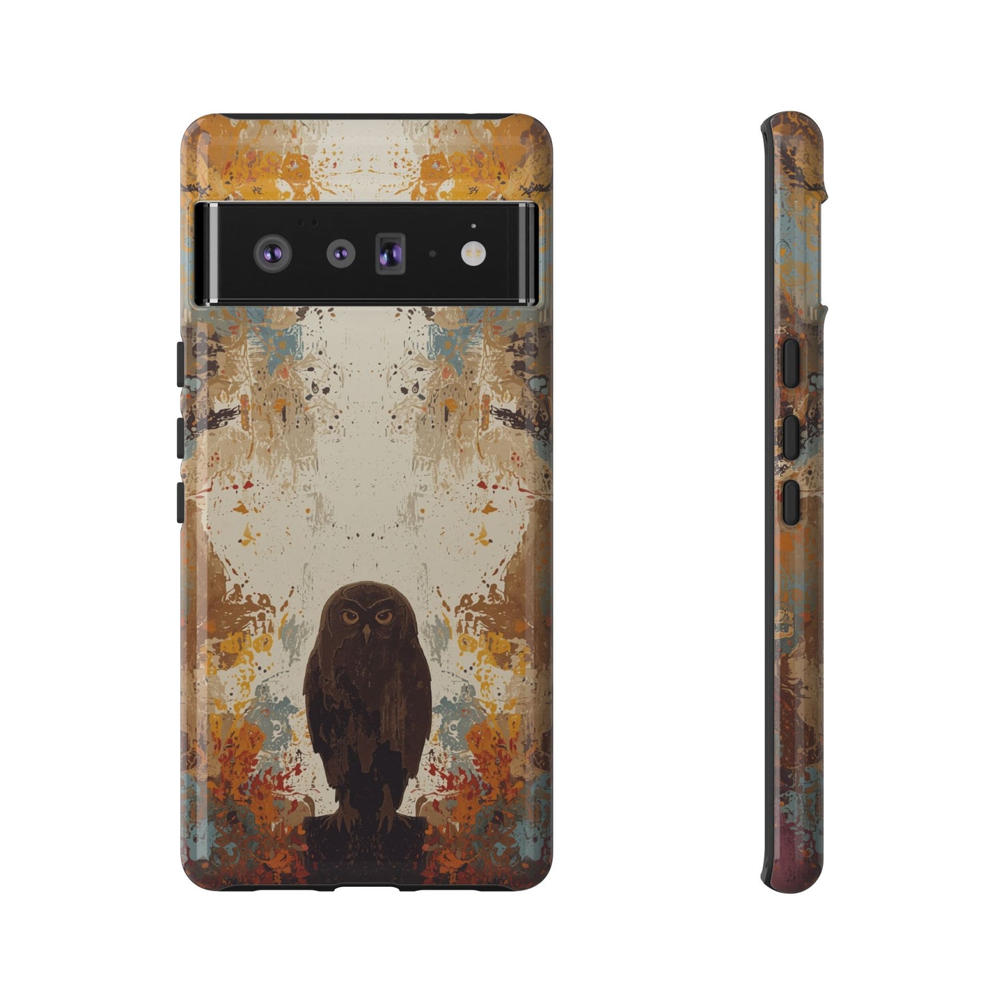 Abstract Owl Design Phone Case