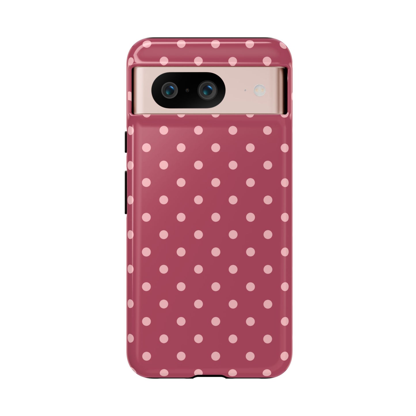 Google Pixel 8 / Glossy Phone Case - ’Pink Dot Pattern’ Phone Case