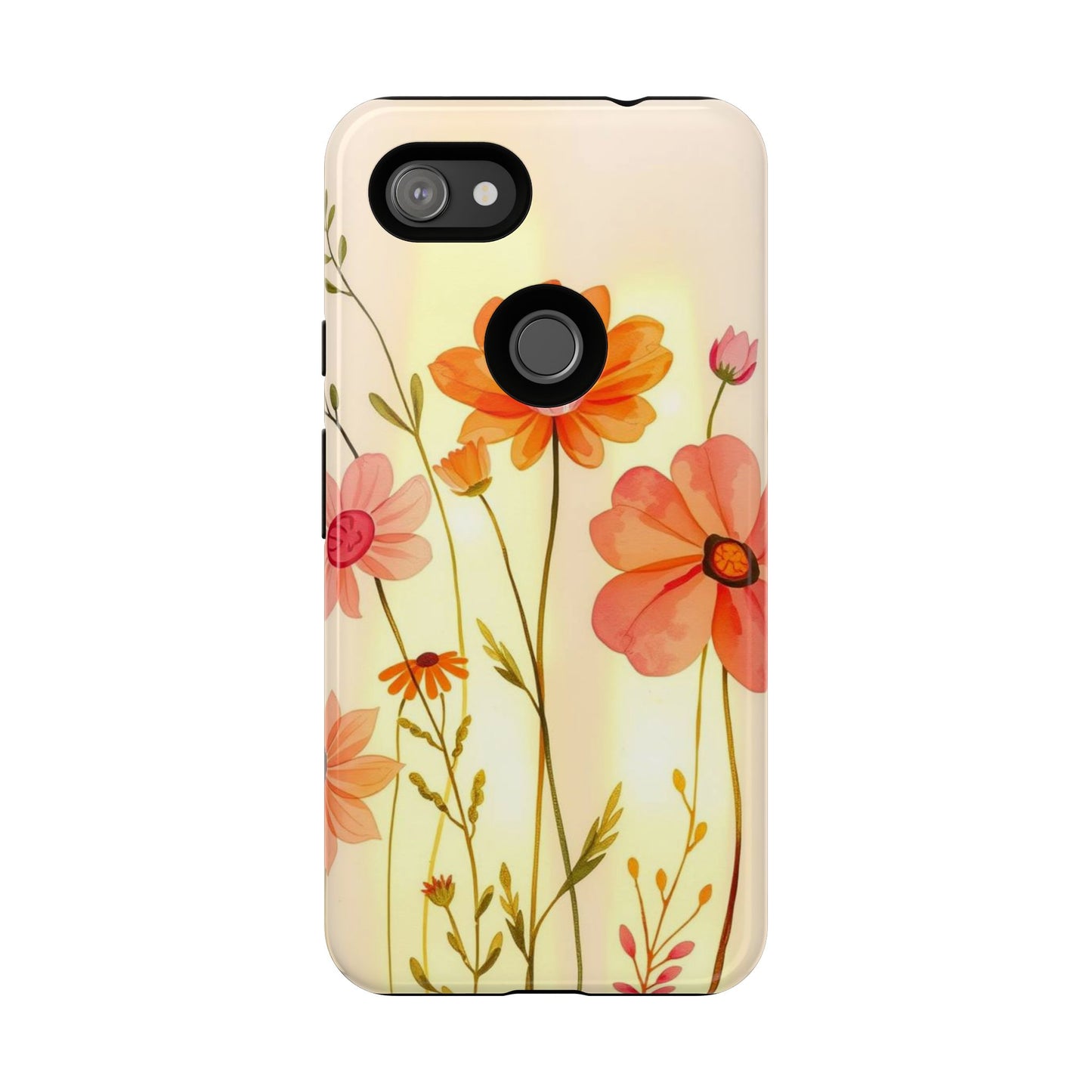 Watercolour Bunch of Wildflowers Design Phone Case