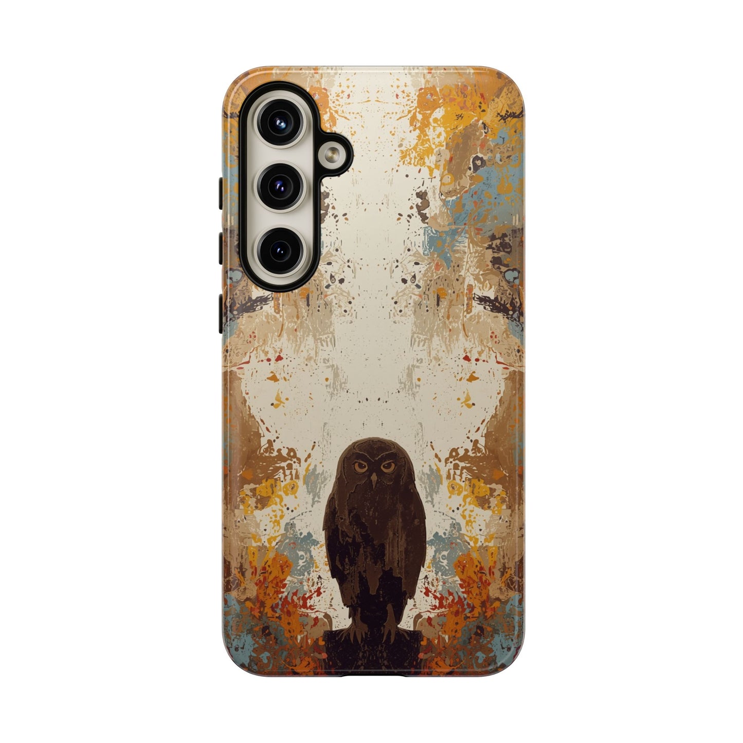 Abstract Owl Design Phone Case