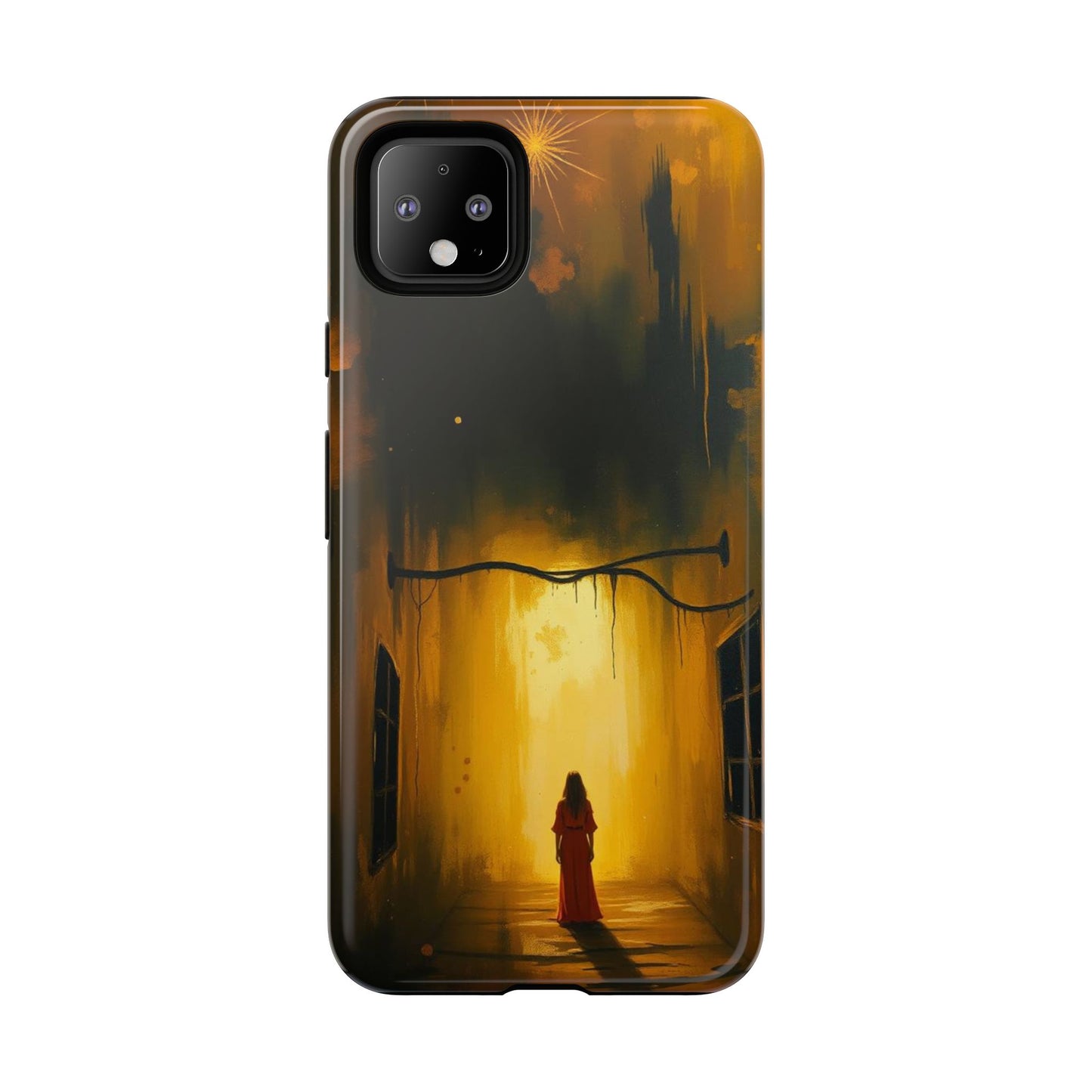 Acrylic Gothic Woman in Red Phone Case