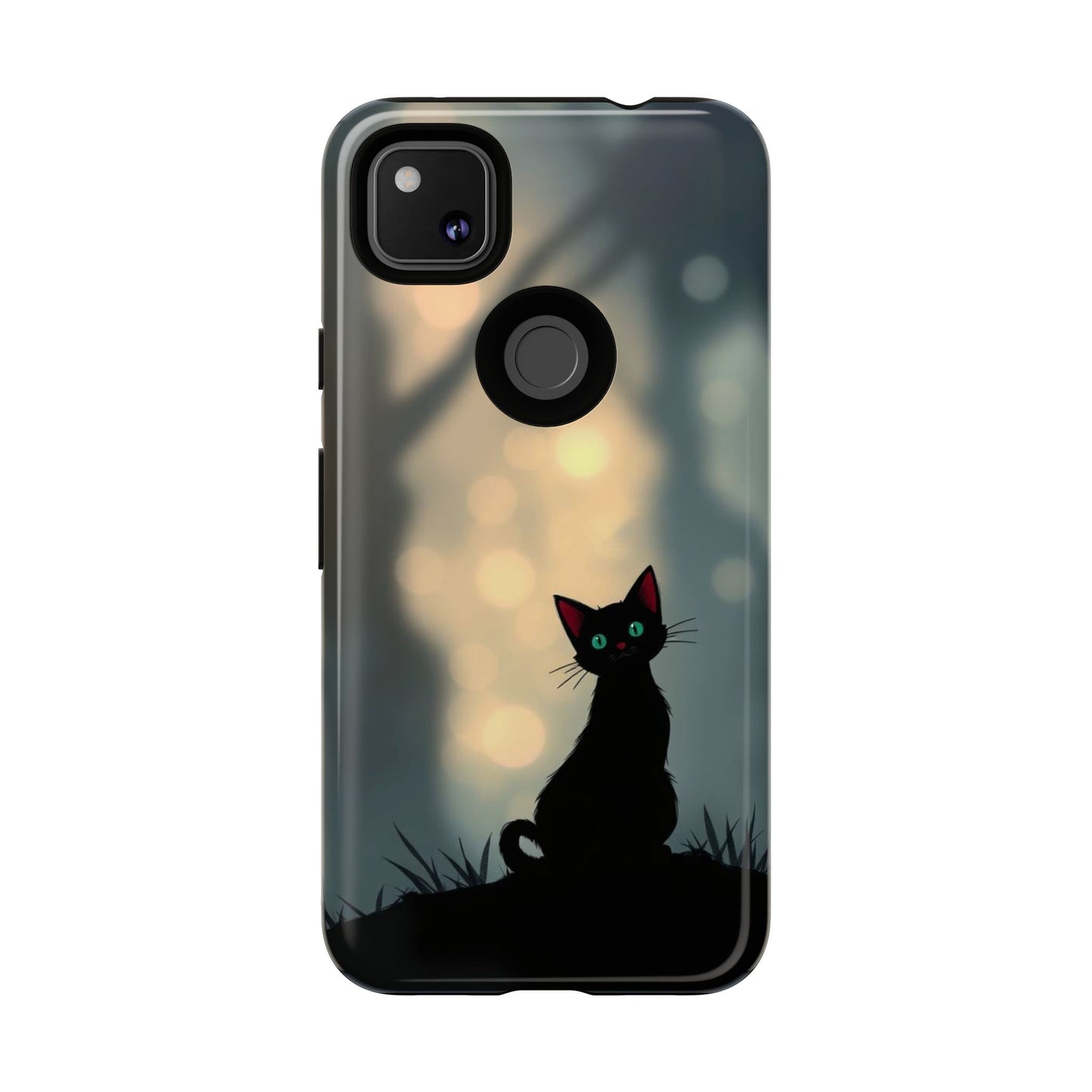Gothic Cat Design Phone Case