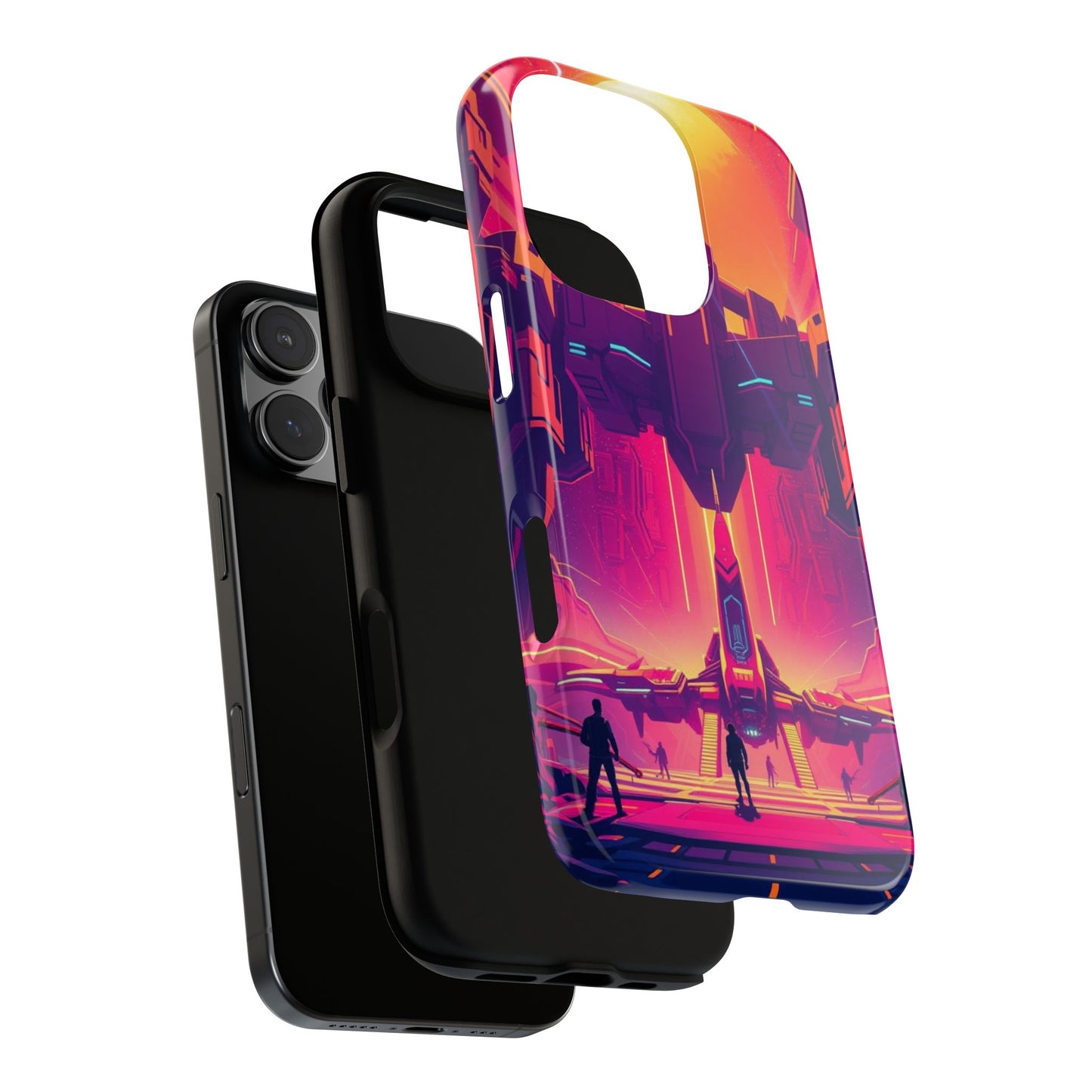 Alien Landing Pad Design Phone Case