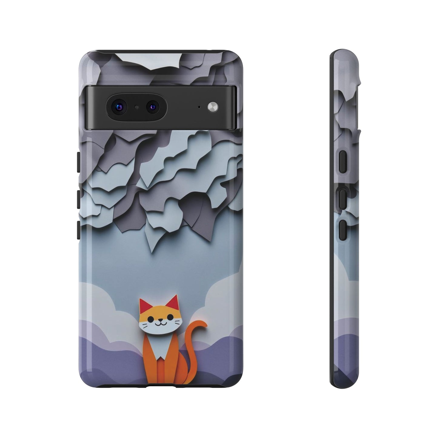 Papier-mâché Cat Design Phone Case