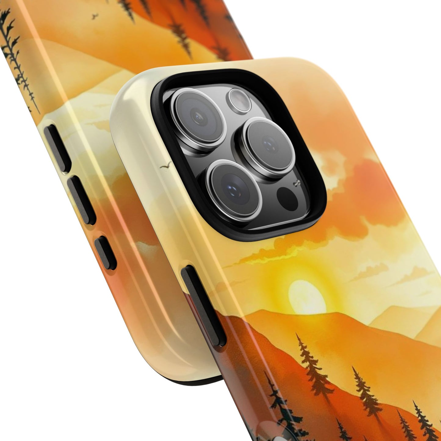 Golden Sunset Design Phone Case