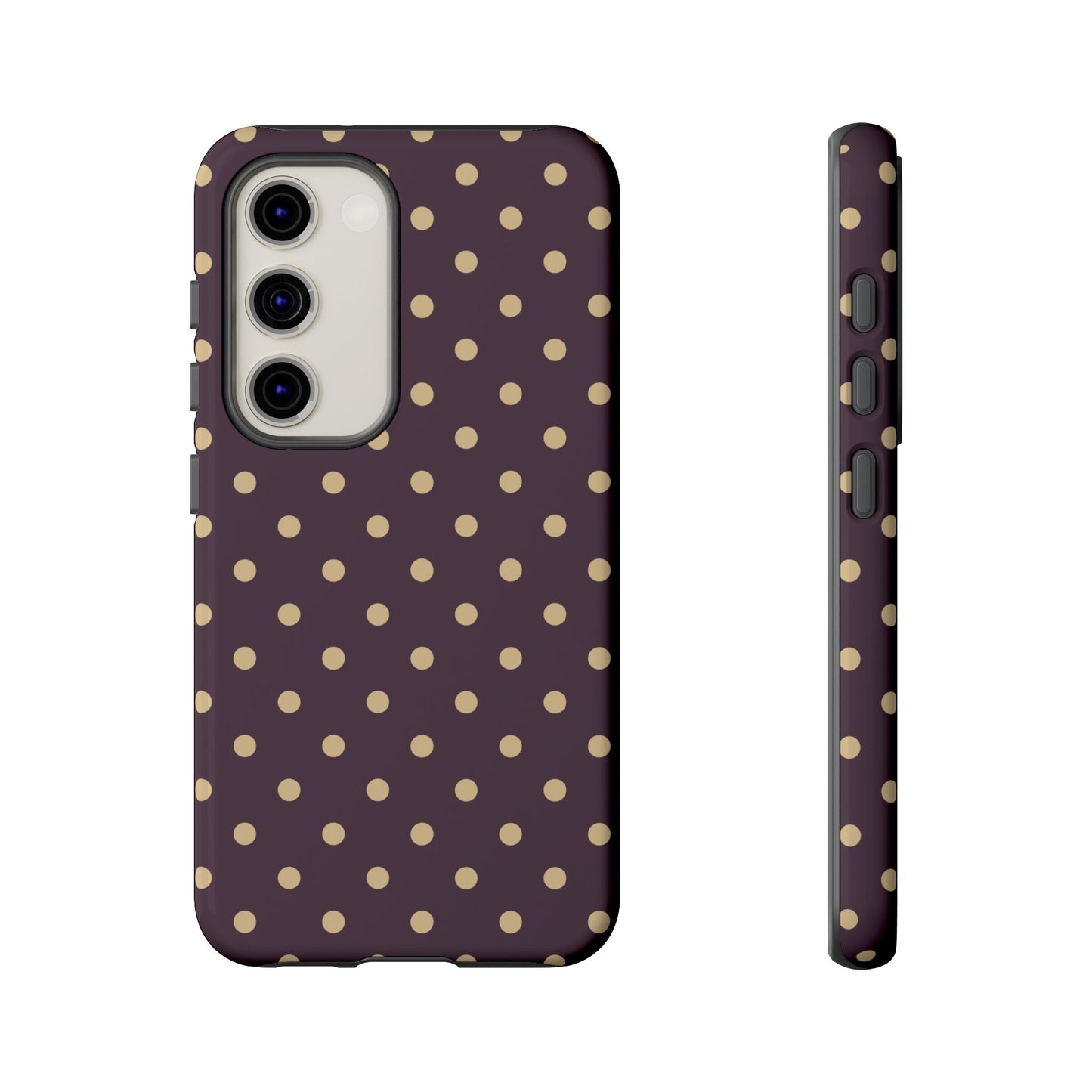 Purple with Yellow Dot Pattern Phone Case