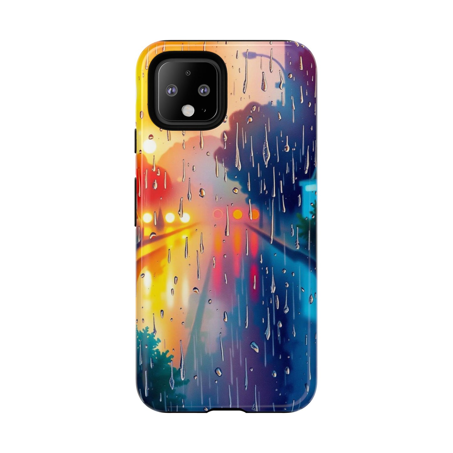 Electric Rain Watercolour Design Phone Case