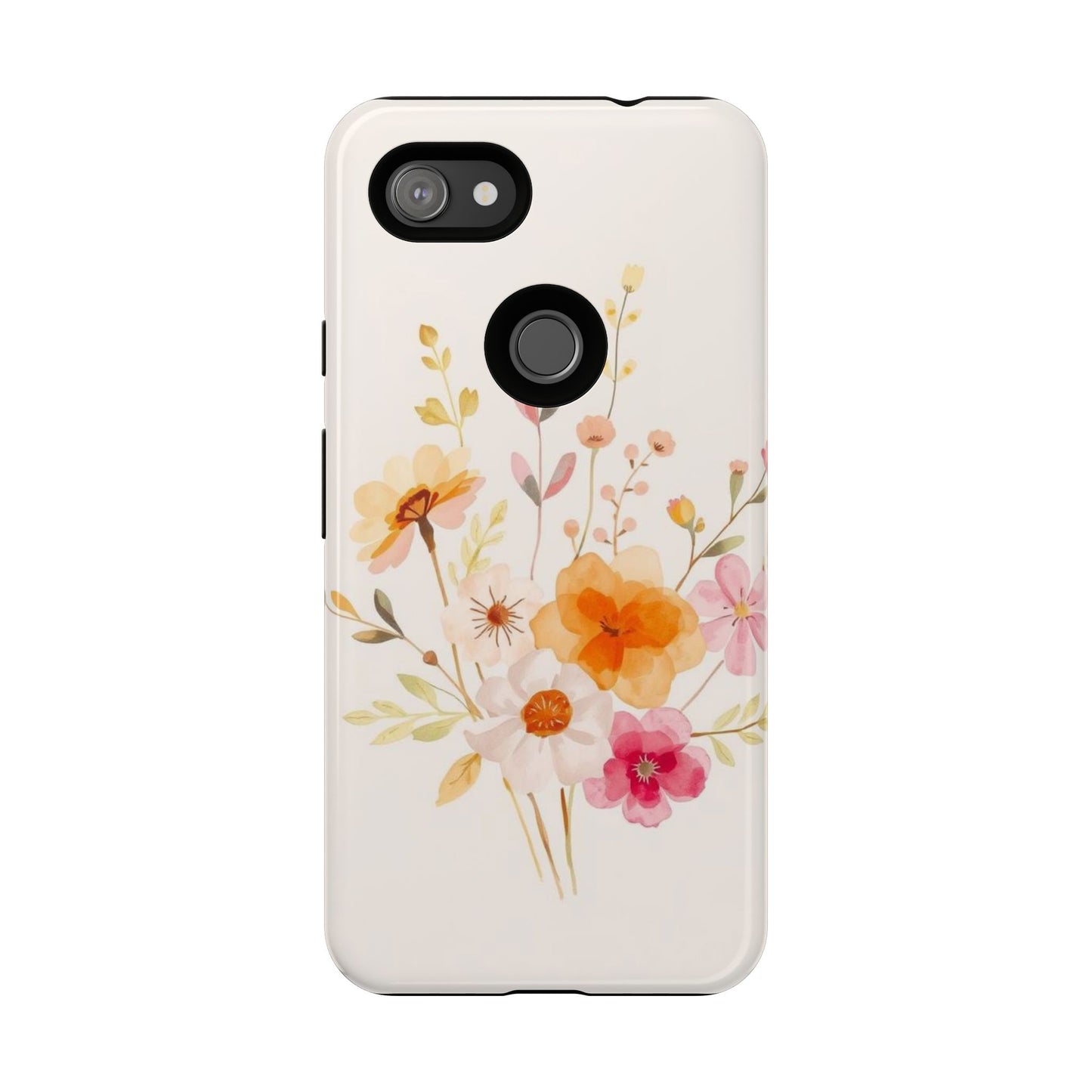 Boho Chic Watercolour Flower Pattern Phone Case