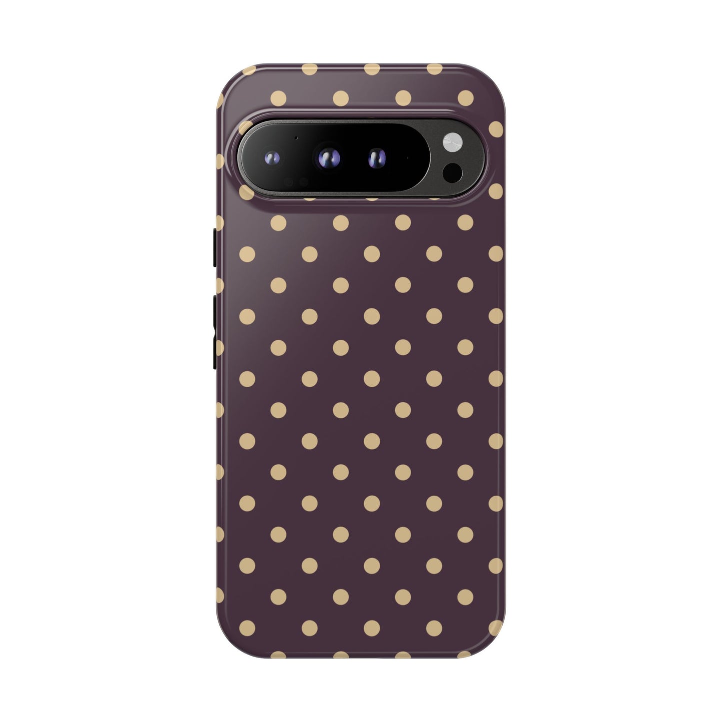 Purple with Yellow Dot Pattern Phone Case
