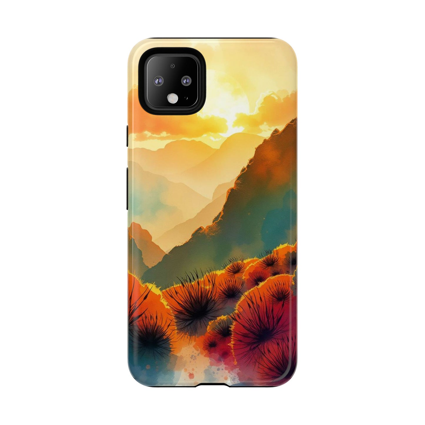 Ideallic Watercolour Sunset Design Phone Case