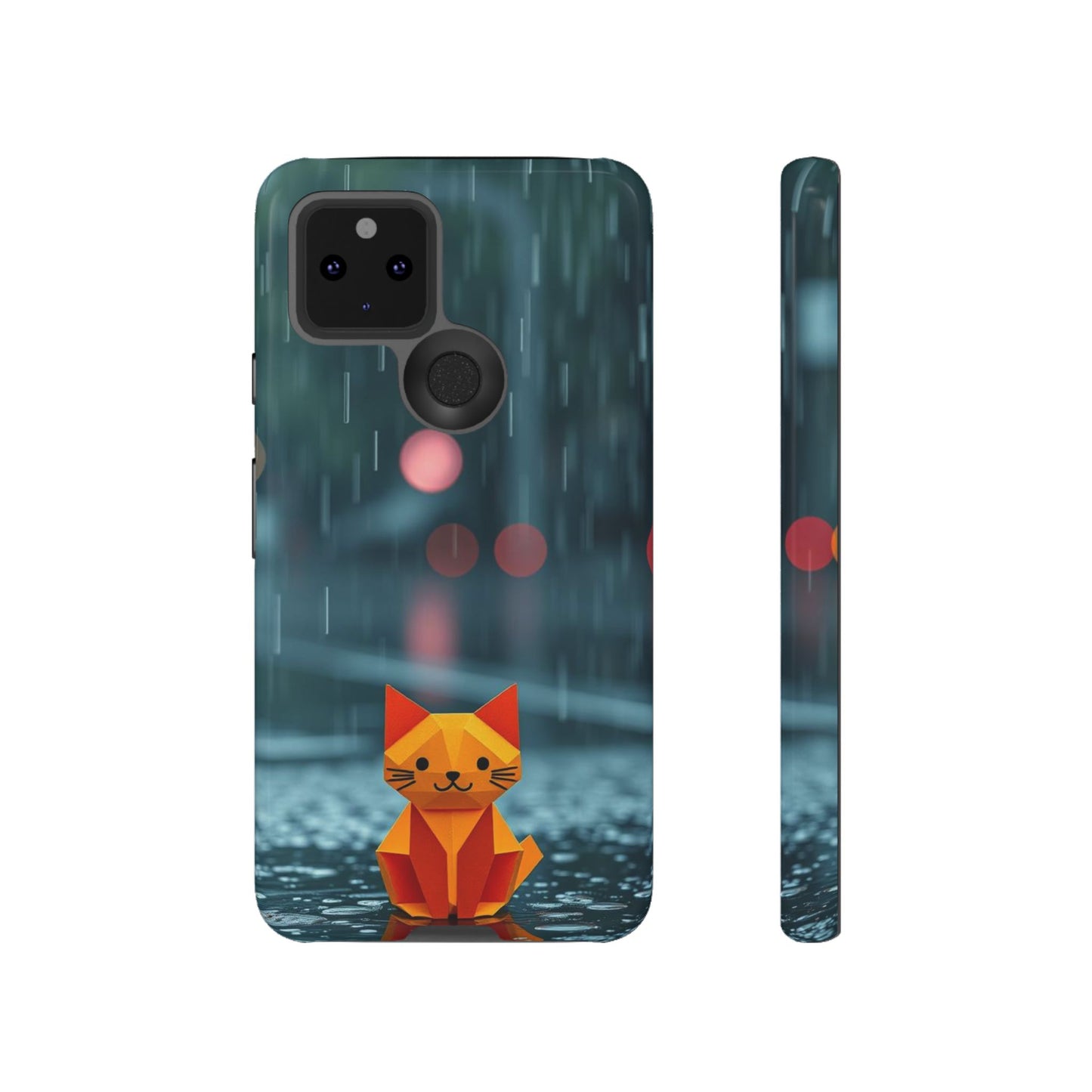 Origami 'Soggy Cat' Design Phone Case