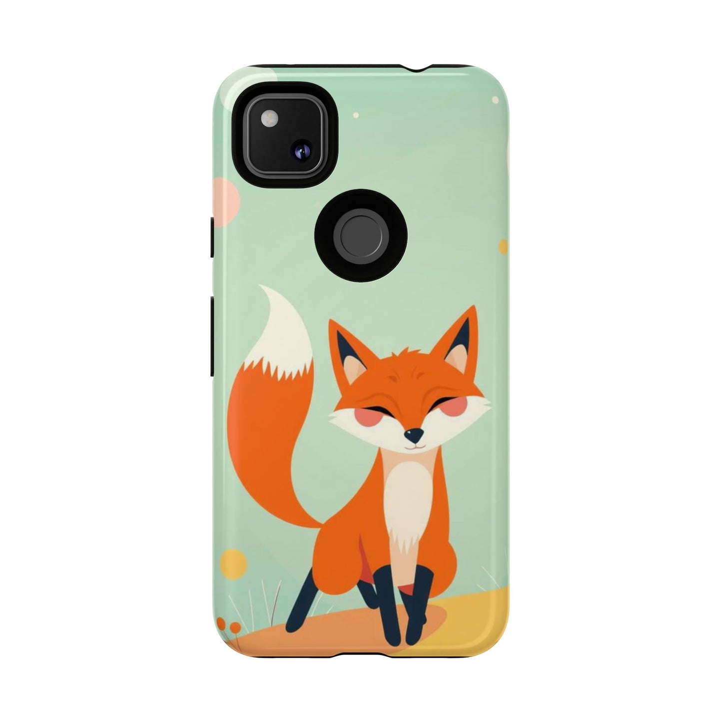 Happy Fox Design Phone Case