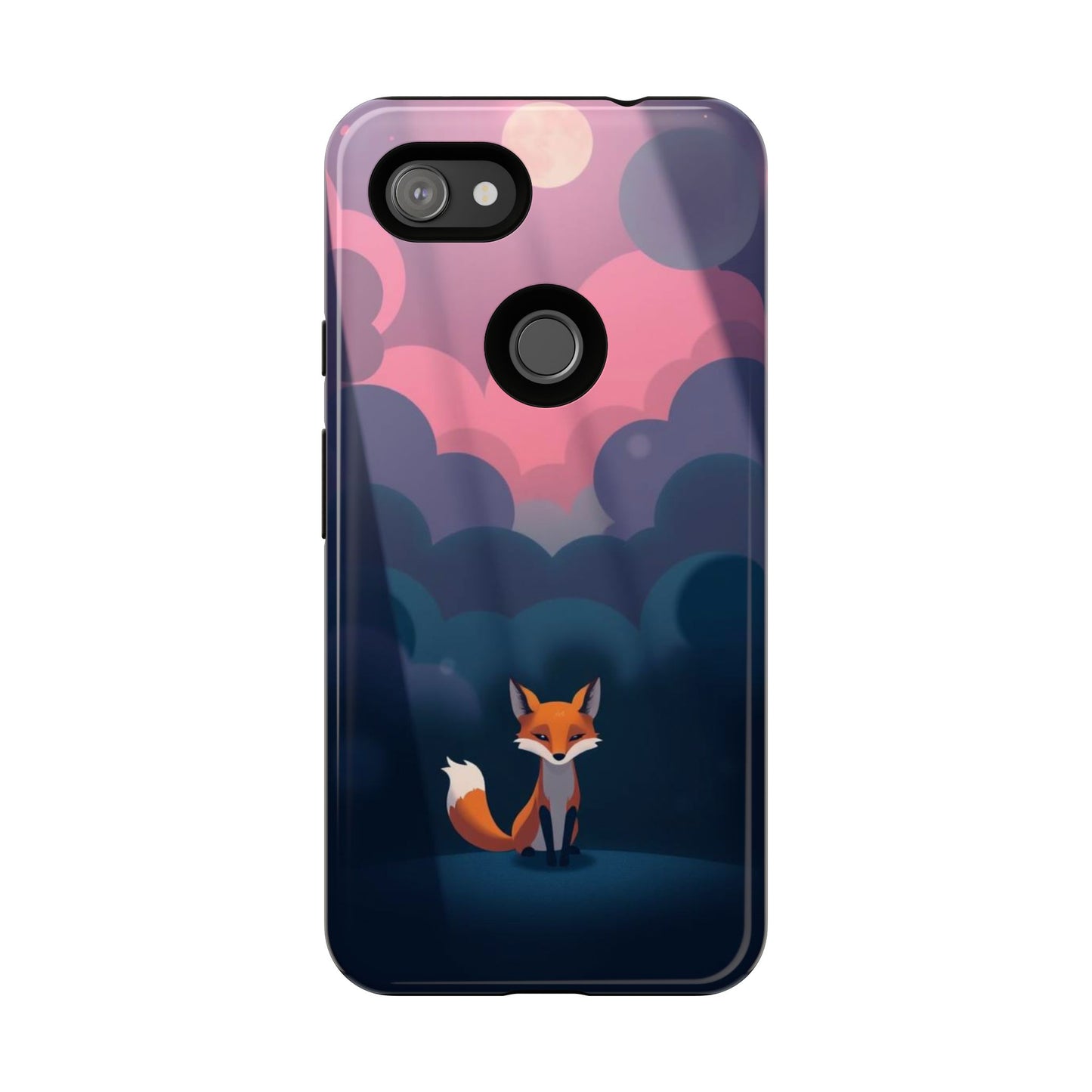 Moody Pop Art Fox Design Phone Case