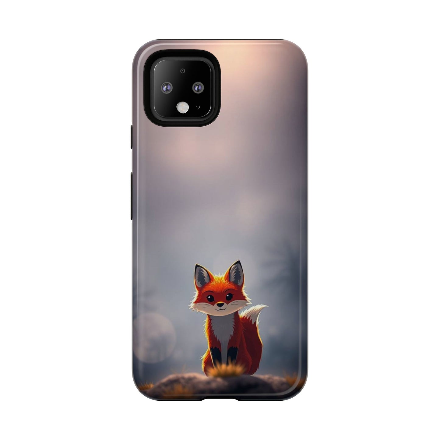 Cute Gothic Fox Design Phone Case
