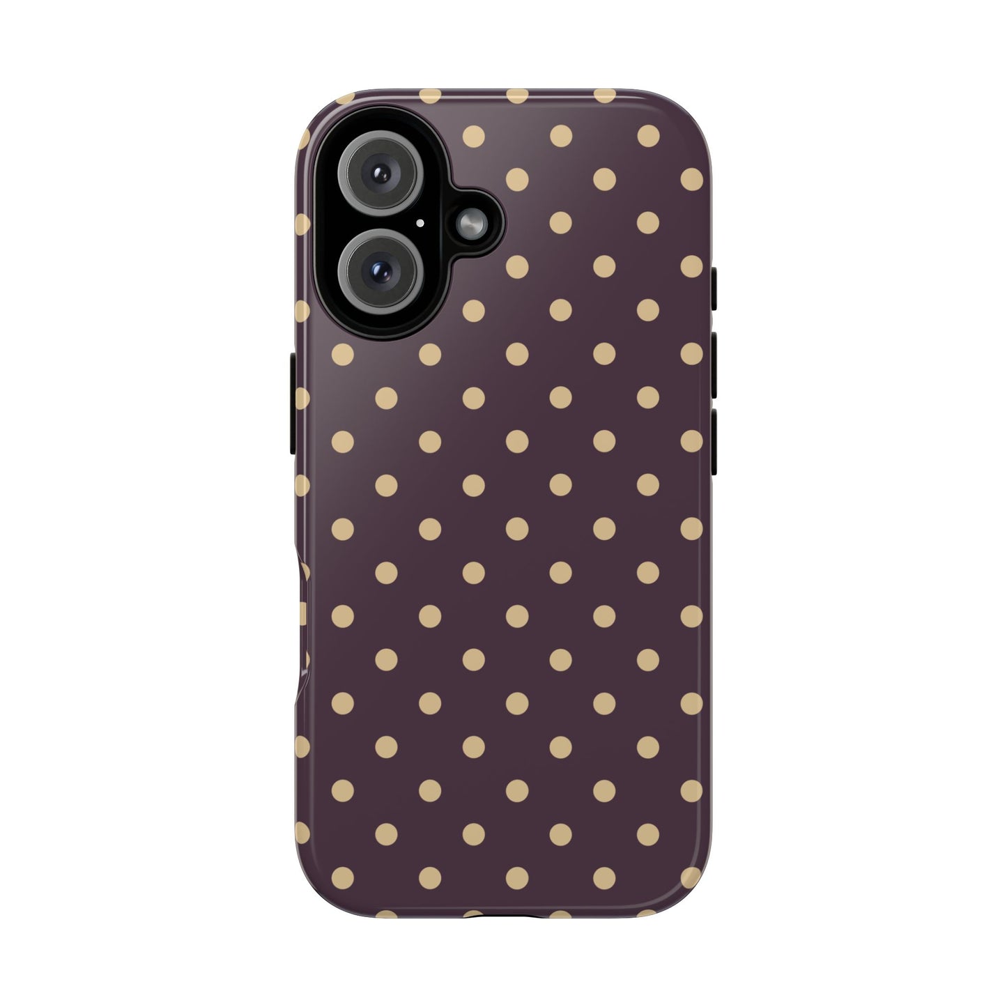 Purple with Yellow Dot Pattern Phone Case