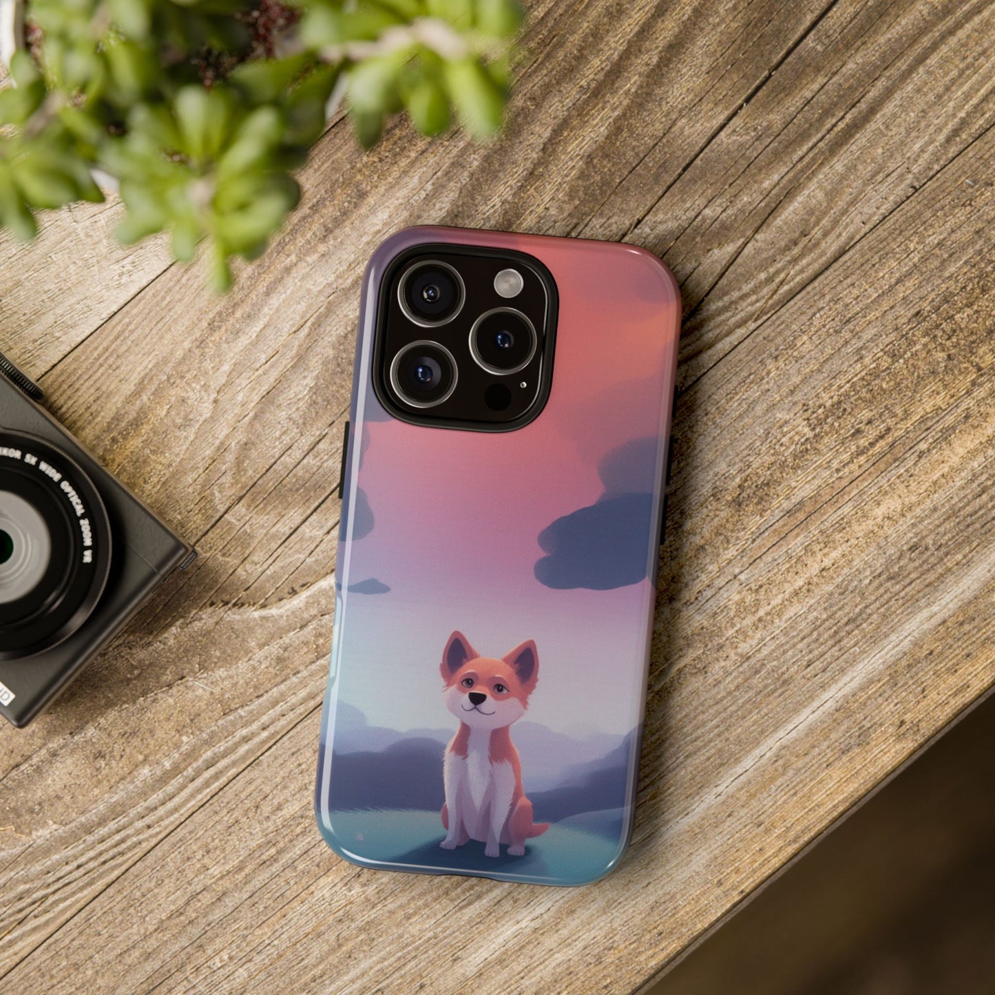 Cute Dog & Cloud Design Phone Case