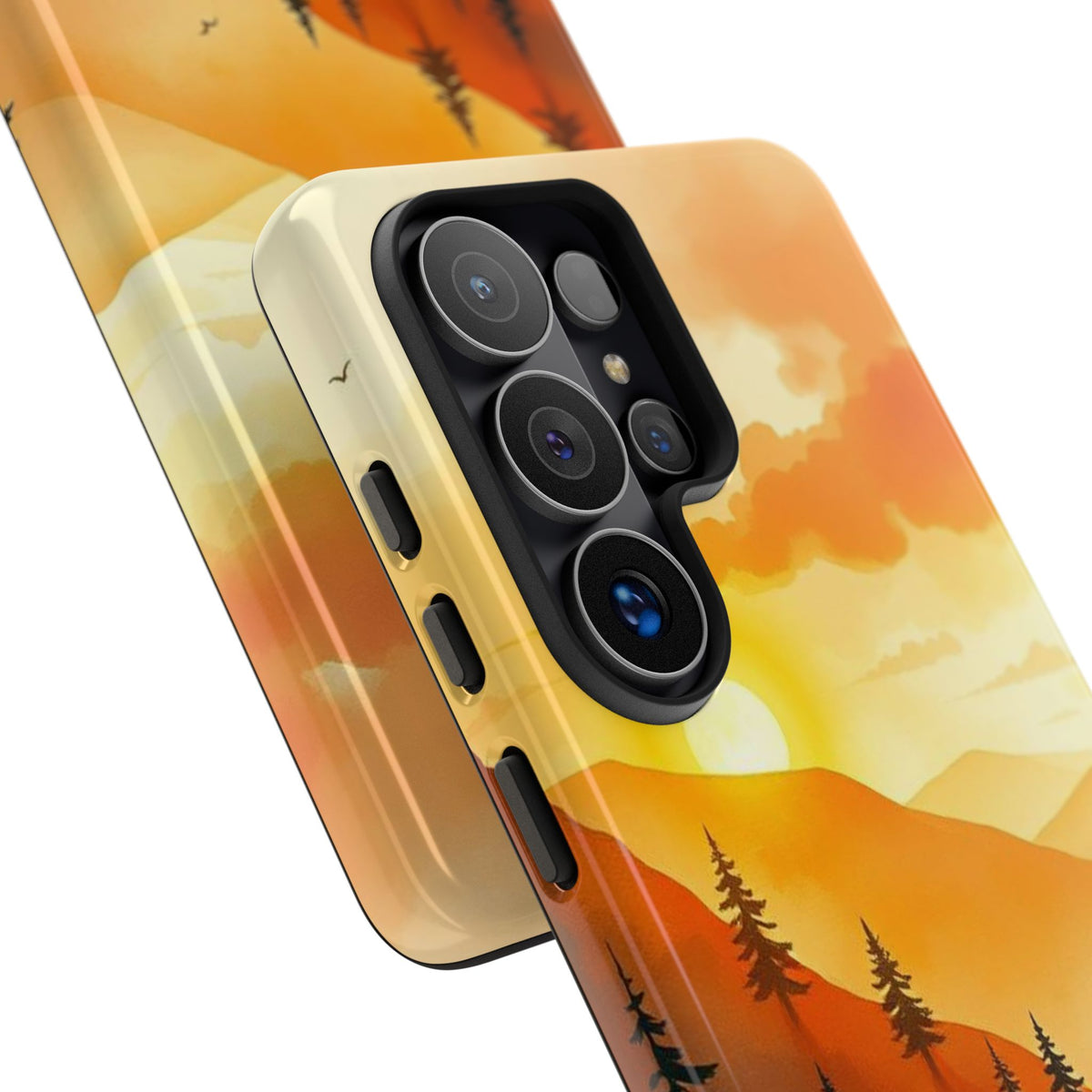 Golden Sunset Design Phone Case - Multicolor Phone Case