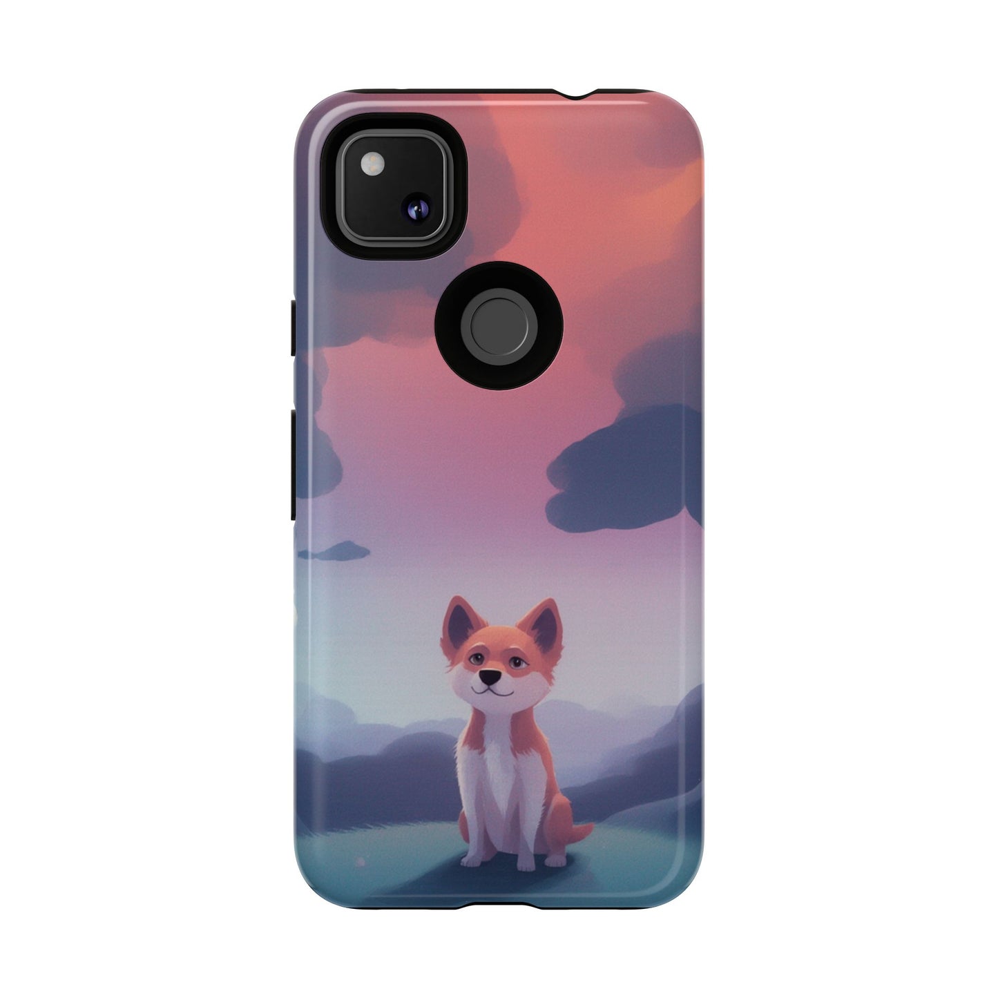 Cute Dog & Cloud Design Phone Case
