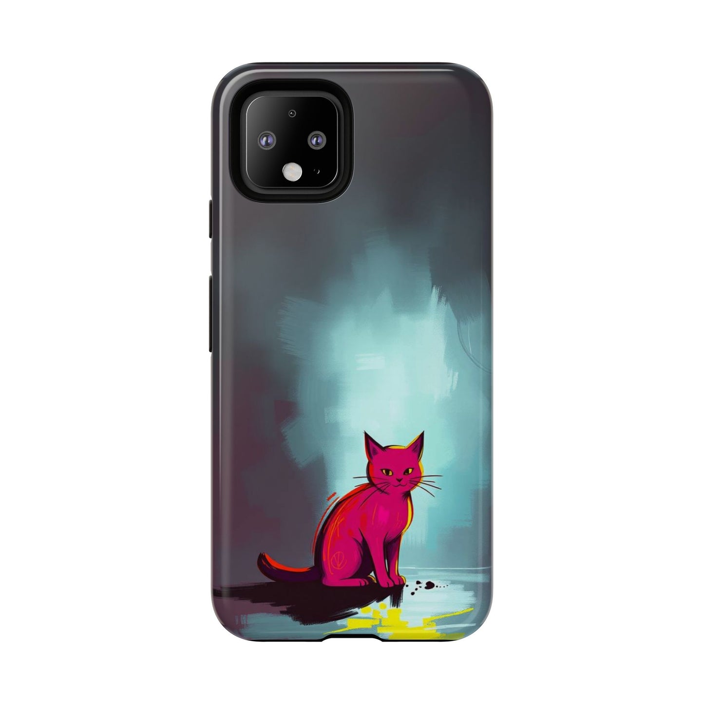 Pop Art Moody Cat Design Phone Case