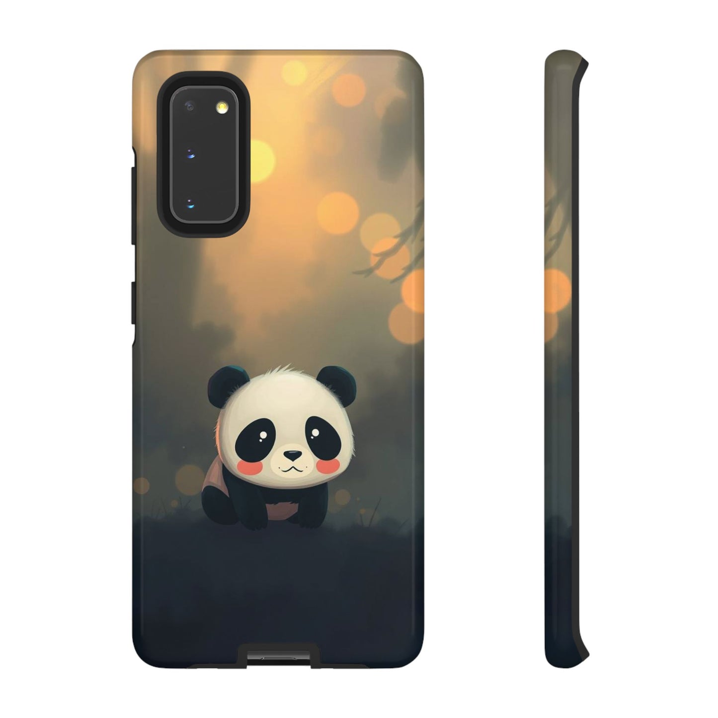Cute Gothic Panda Design Phone Case