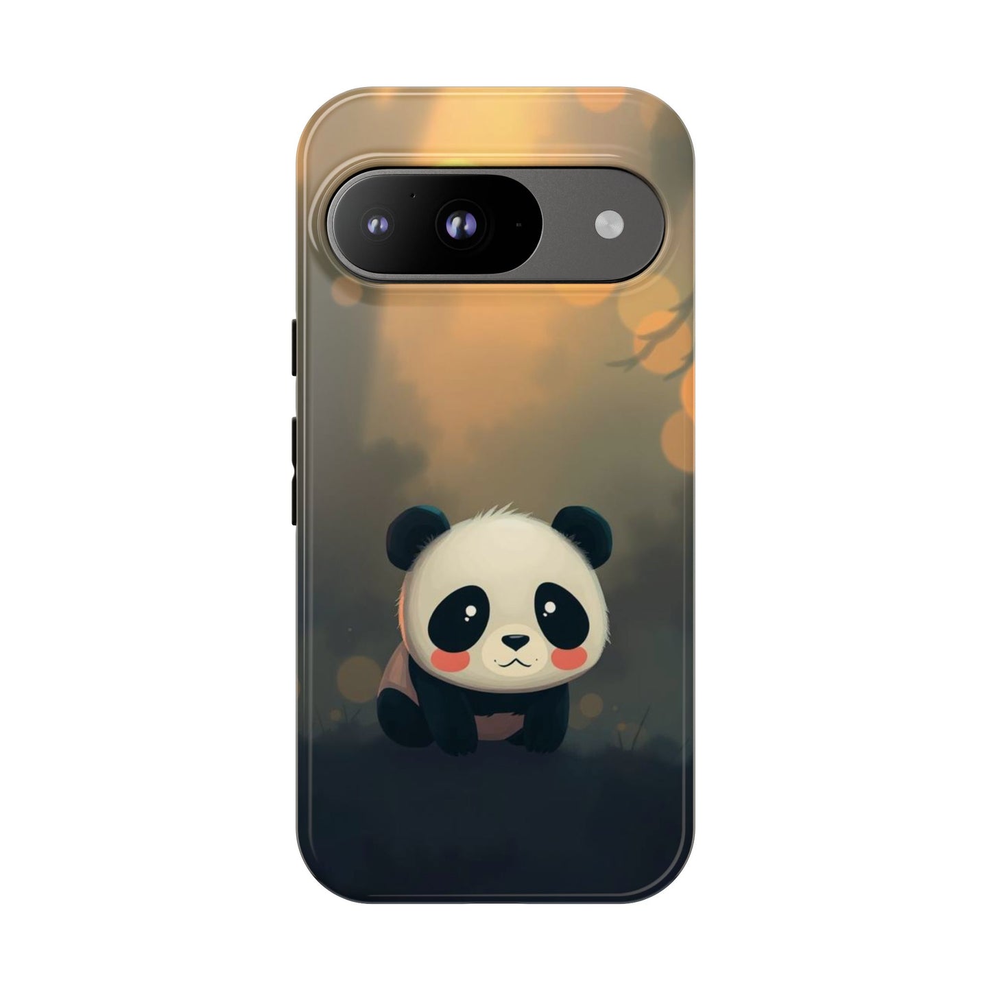Cute Gothic Panda Design Phone Case