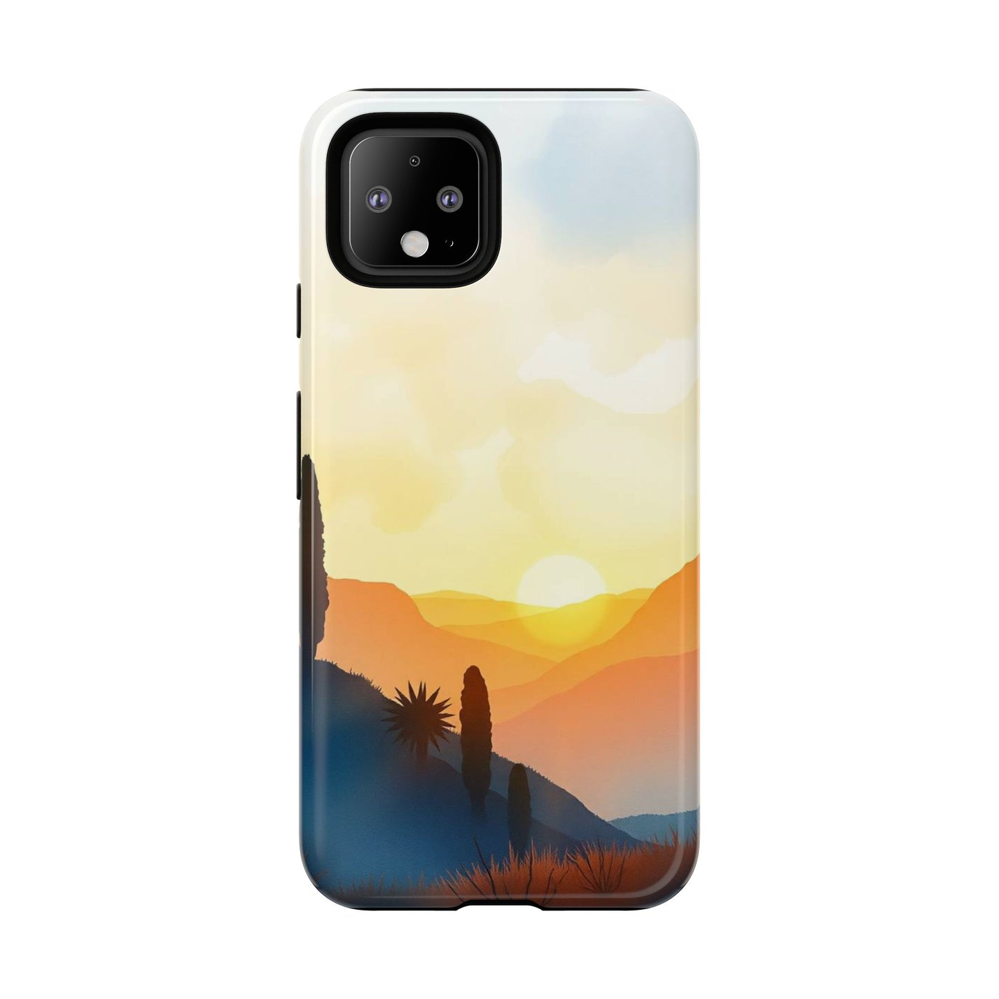 Watercolour Sunset Design Phone Case
