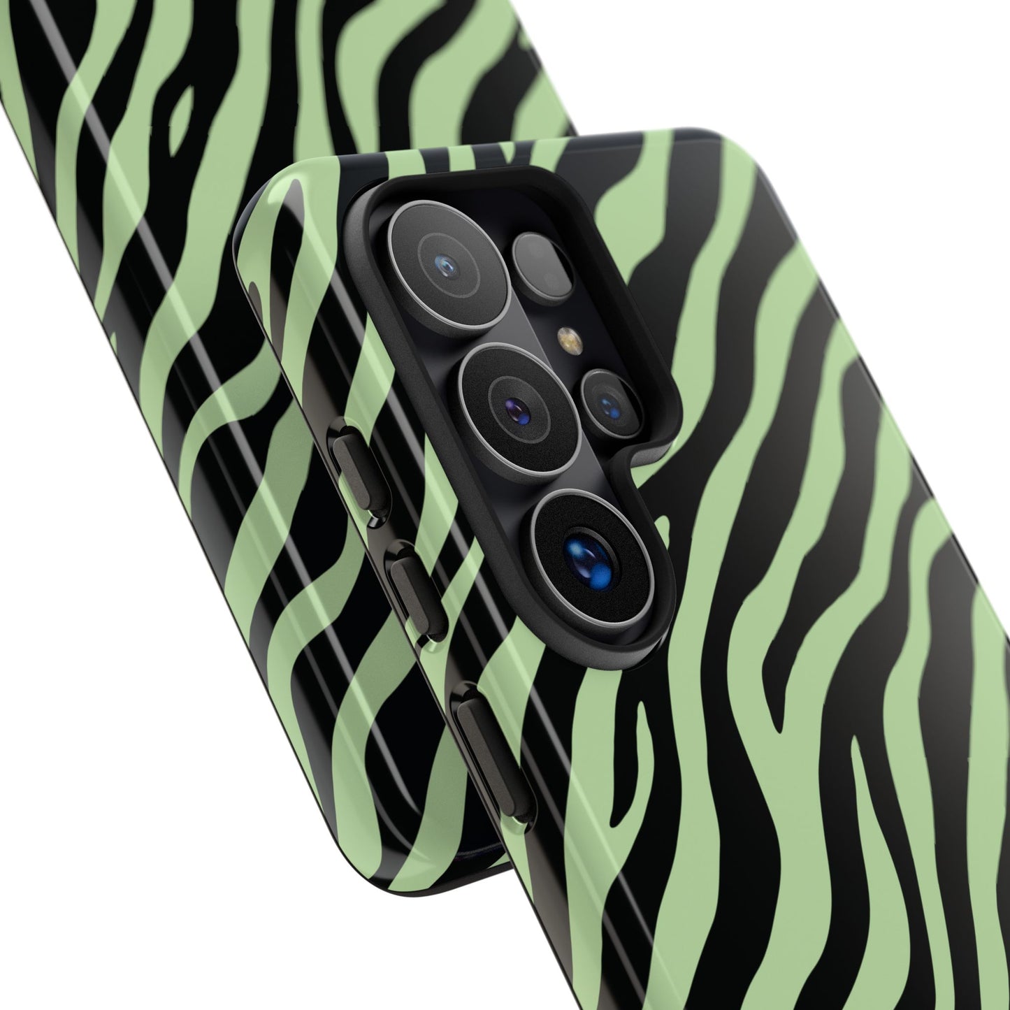 Stylish Mint Zebra Print Phone Case
