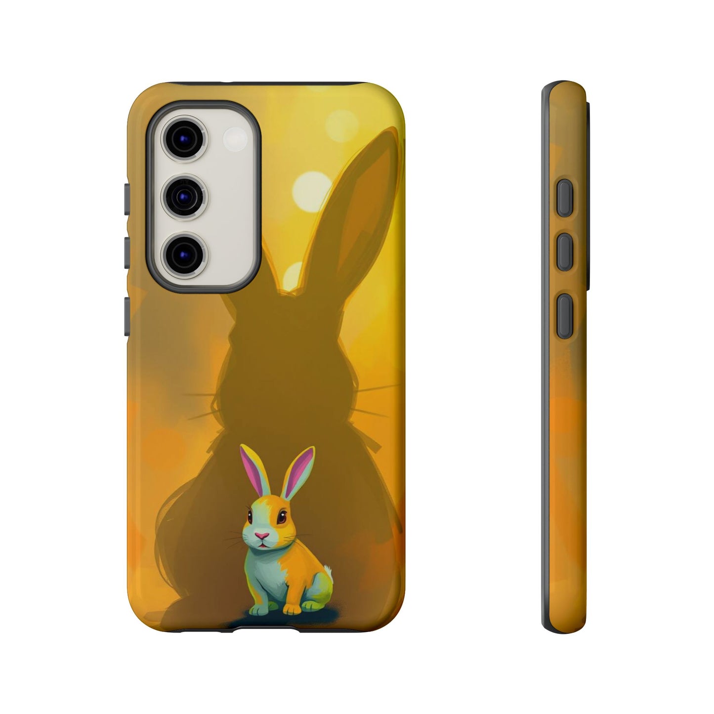 Samsung Galaxy S23 / Glossy Phone Case - Shadow Rabbit Design Phone Case
