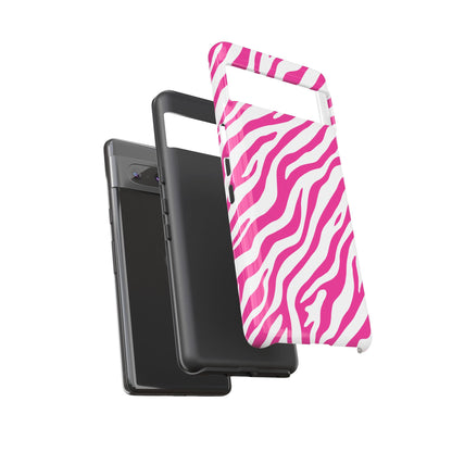 Stylish Hot Pink Zebra Print Phone Case
