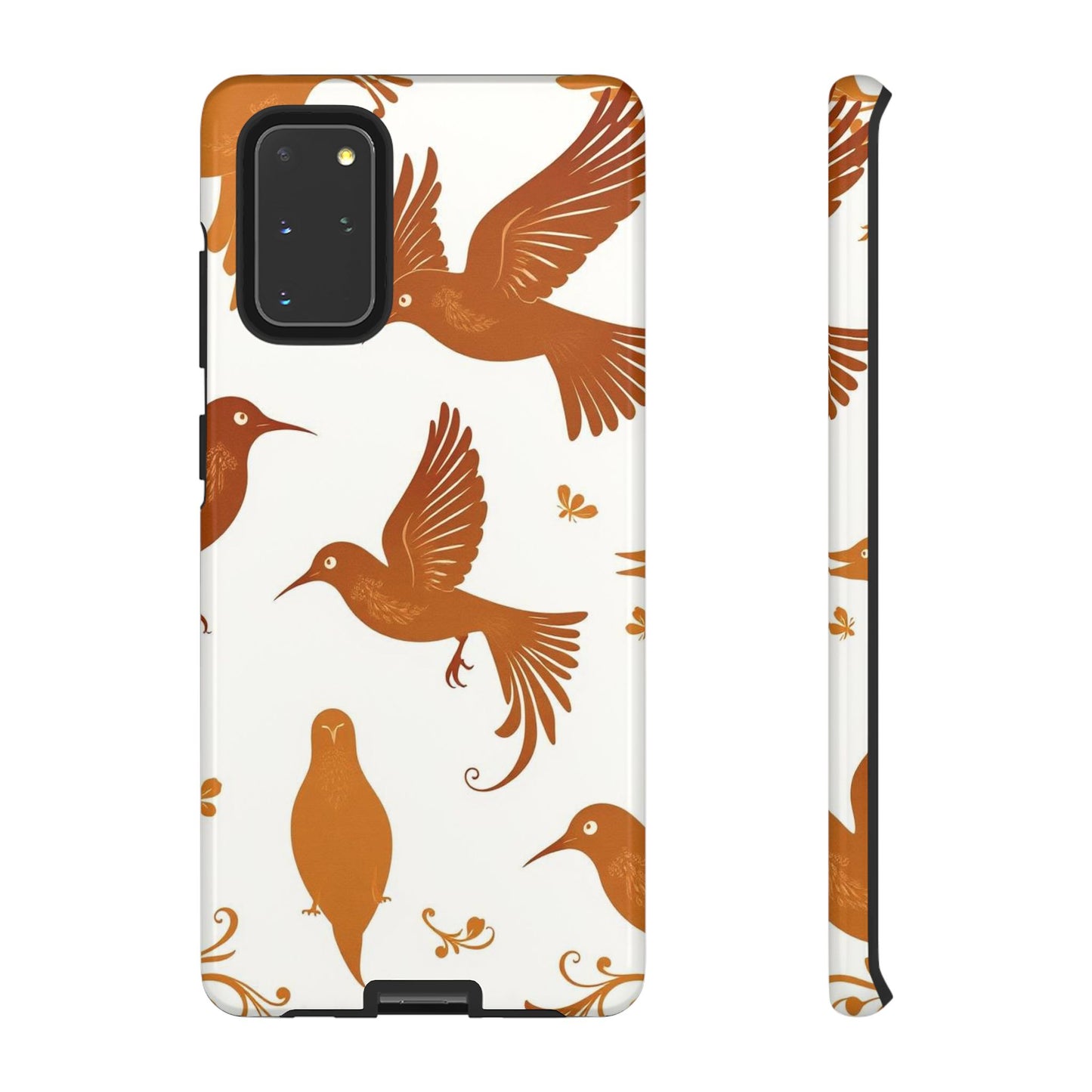 Samsung Galaxy S20+ / Glossy Phone Case - Abstract Bird Pattern Phone Case