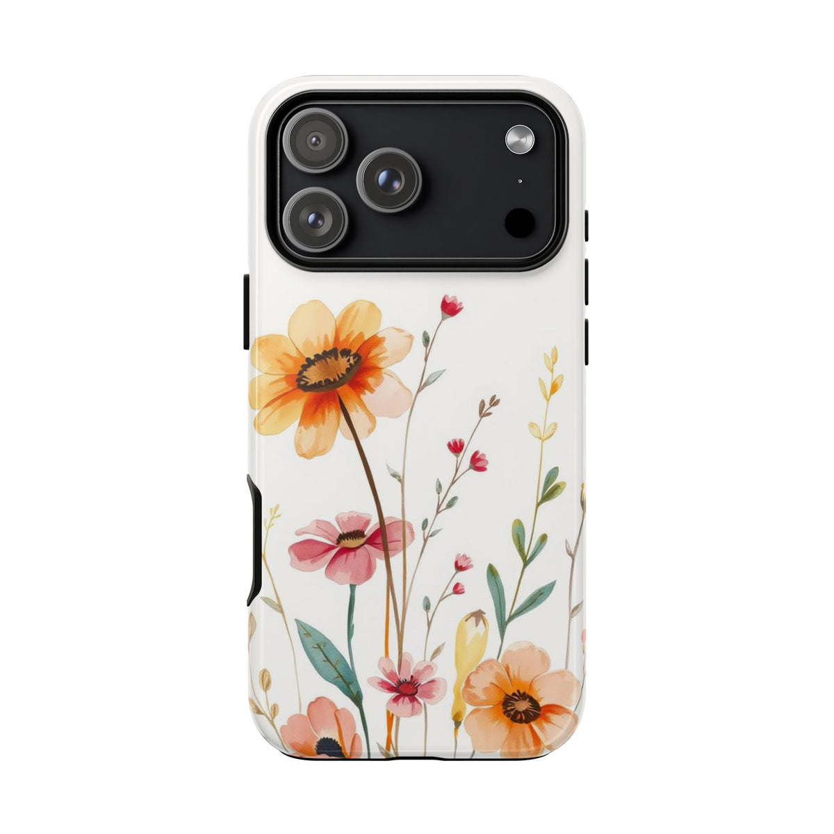 Boho Chic Watercolour Wild Blooms Pattern Phone Case - Multicolor Phone Case - iPhone 17 Pro Max / Glossy