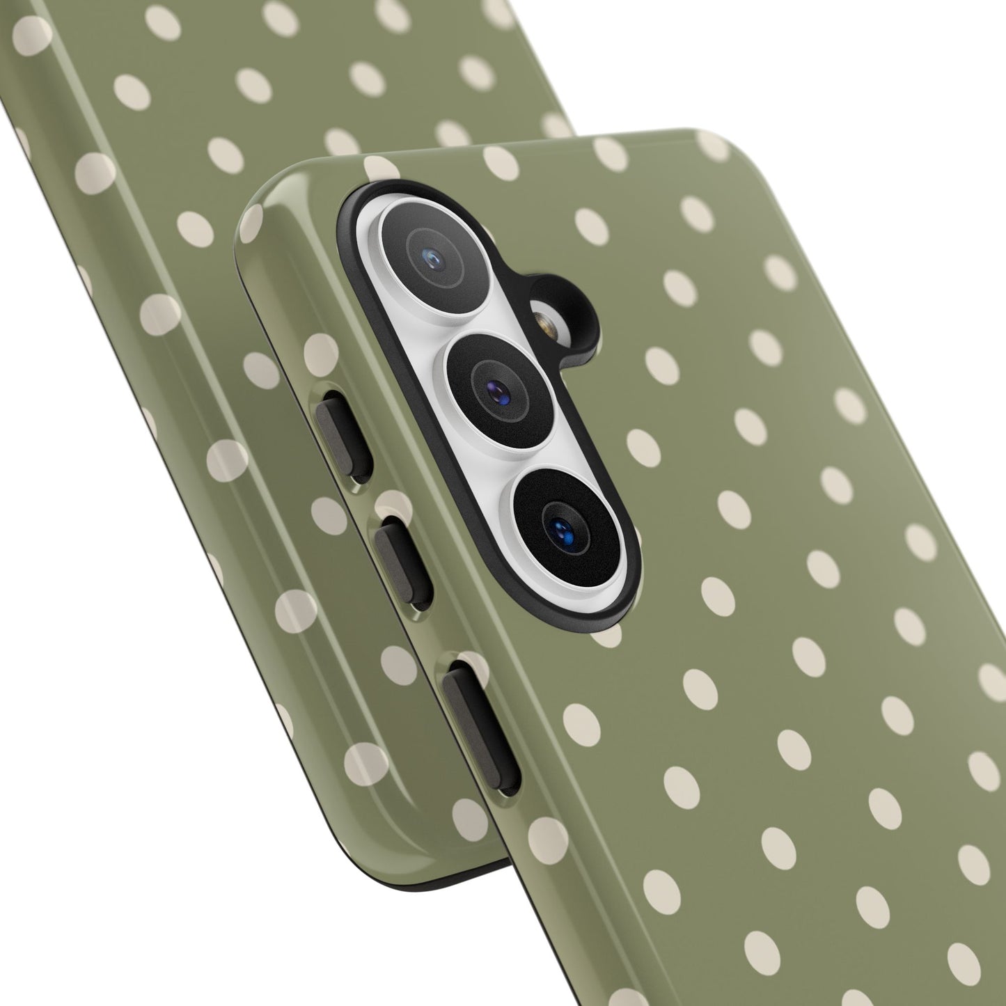 Green & White Dot Pattern Phone Case