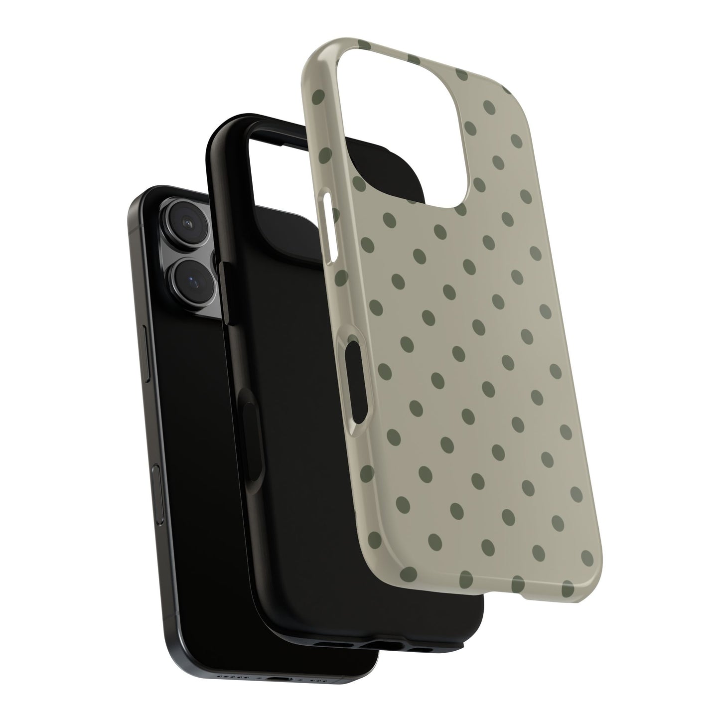 Green & Dark Green Dot Pattern Phone Case