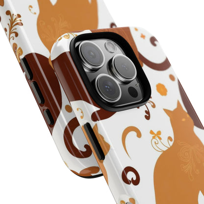 Abstract Cat Pattern Phone Case - Multicolor Phone Case