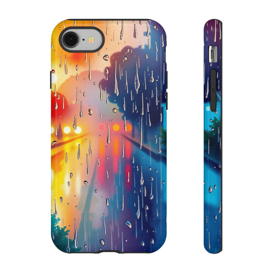 Electric Rain Watercolour Design Phone Case - Multicolor Phone Case - iPhone 8 / Glossy