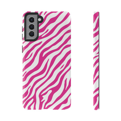 Stylish Hot Pink Zebra Print Phone Case
